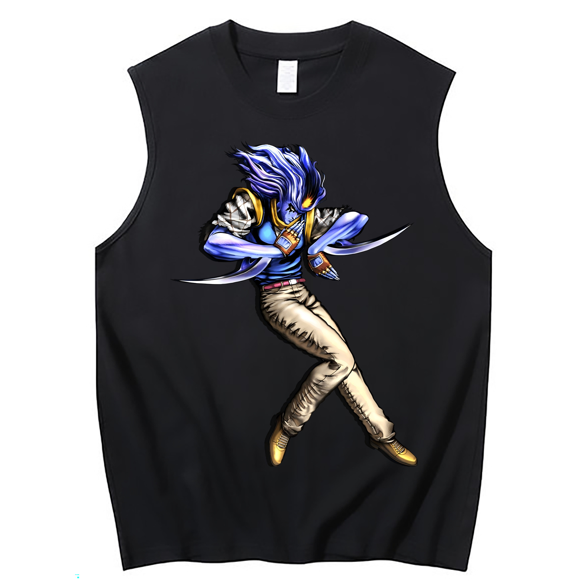 （画像用） ジョジョの奇妙な冒険 JoJo's Bizarre Adventure コットン100％タンクトップ（フロントプリント）