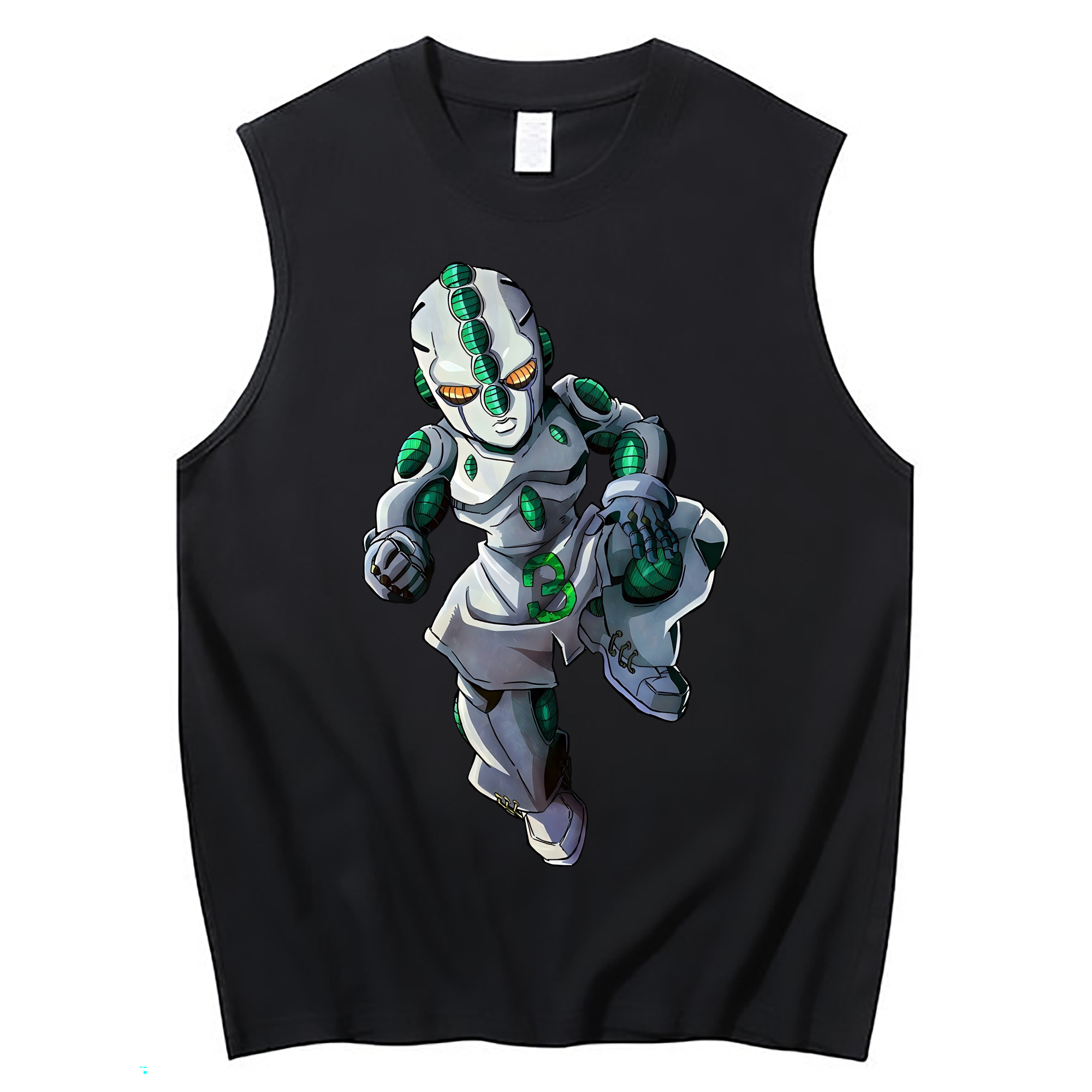 （画像用） ジョジョの奇妙な冒険 広瀨康一 JoJo's Bizarre Adventure Hirose Koichi コットン100％タンクトップ（フロントプリント）