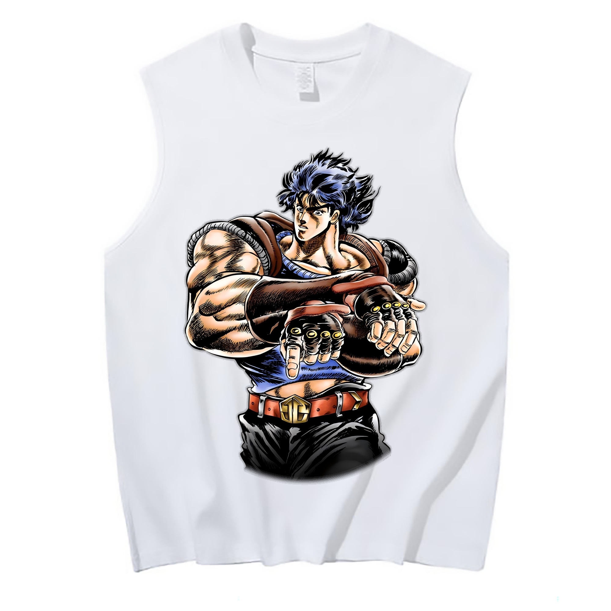 （画像用） ジョジョの奇妙な冒険 /ジョナサン?ジョースター JoJo's Bizarre Adventure Jonathan Joestar コットン100％タンクトップ（フロントプリント）