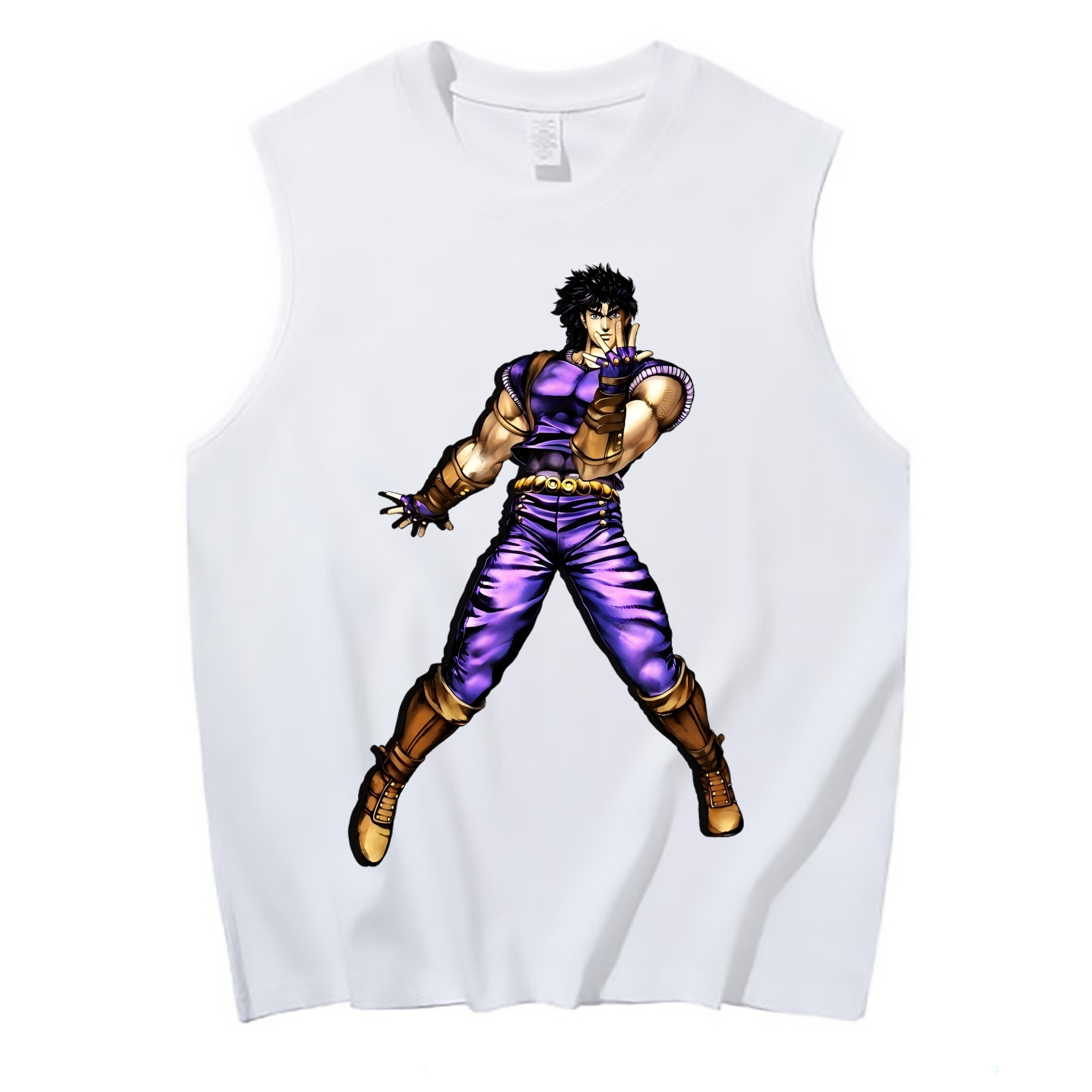 （画像用） ジョジョの奇妙な冒険 /ジョナサン?ジョースター JoJo's Bizarre Adventure Jonathan Joestar コットン100％タンクトップ（フロントプリント）