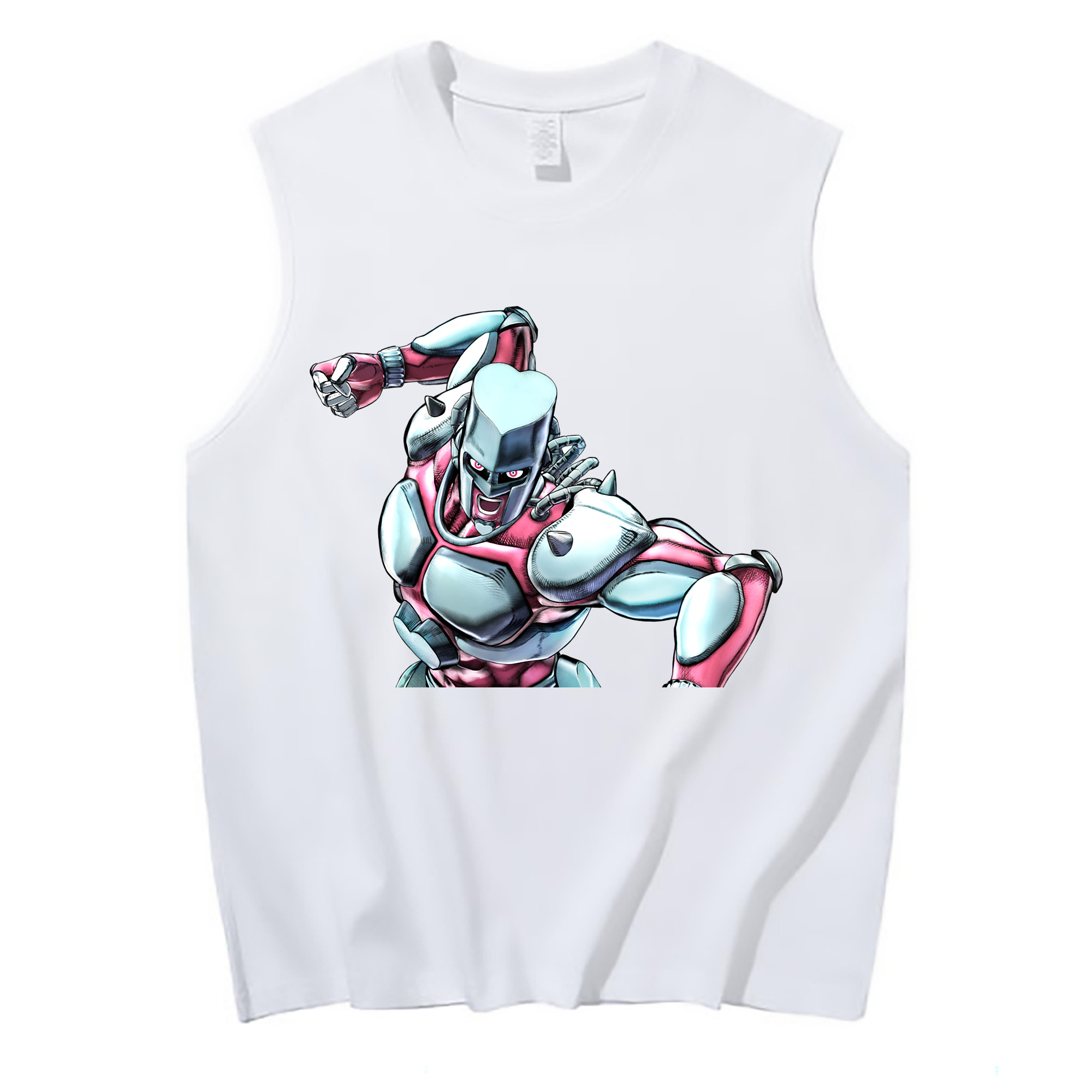 （画像用） ジョジョの奇妙な冒険 ひがしかた じょうすけ JoJo's Bizarre Adventure Higashikata Josuke コットン100％タンクトップ（フロントプリント）