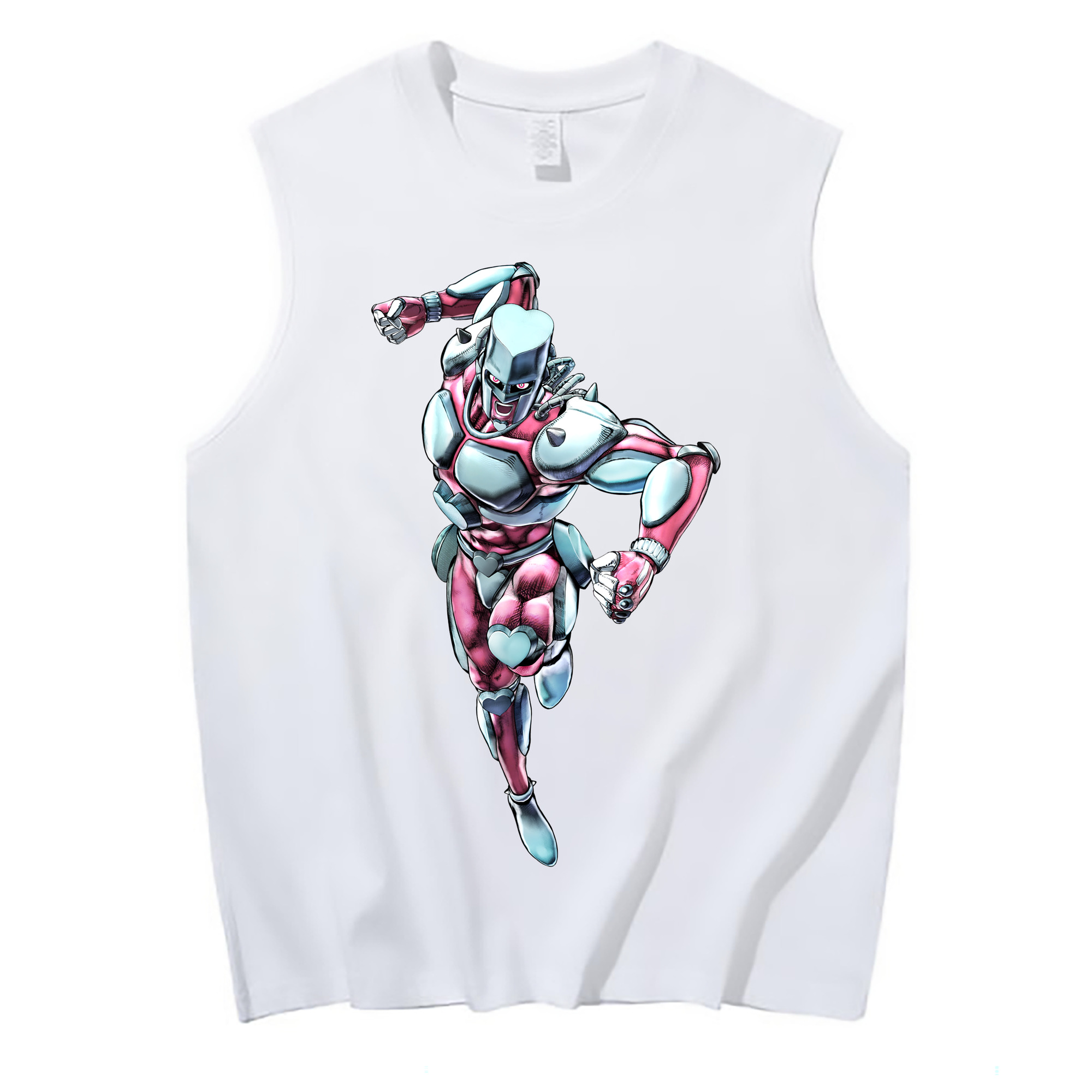 （画像用） ジョジョの奇妙な冒険 ひがしかた じょうすけ JoJo's Bizarre Adventure Higashikata Josuke コットン100％タンクトップ（フロントプリント）