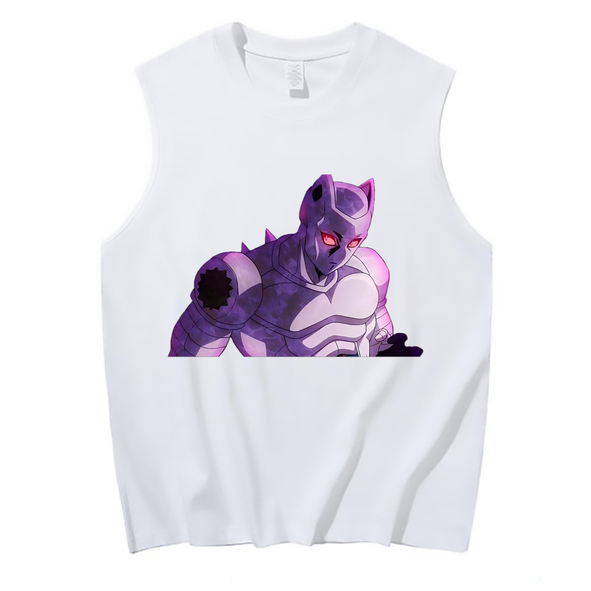 （画像用） ジョジョの奇妙な冒険 きら よしかげ JoJo's Bizarre Adventure Kira Yoshikage コットン100％タンクトップ（フロントプリント）