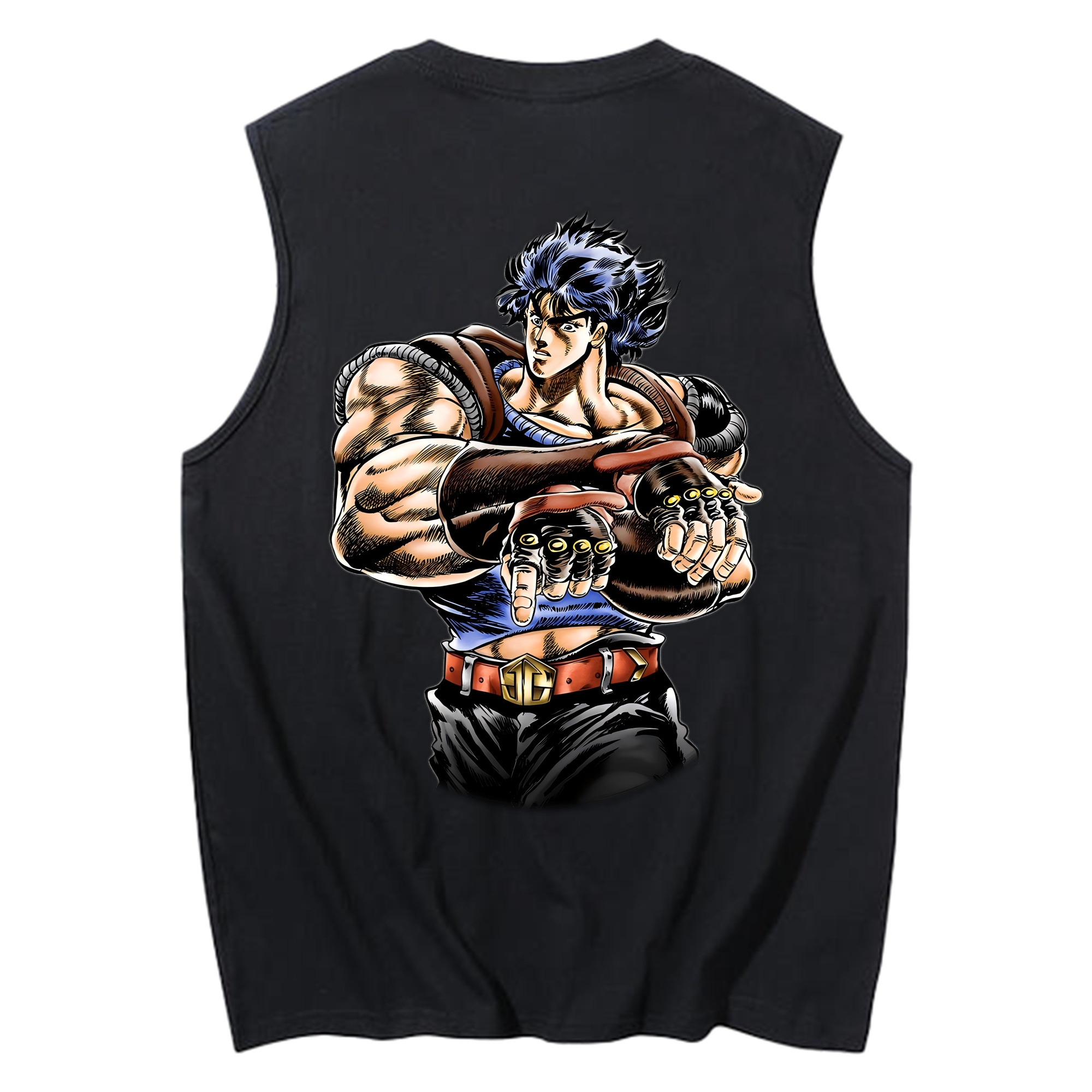 （画像用） ジョジョの奇妙な冒険 /ジョナサン?ジョースター JoJo's Bizarre Adventure Jonathan Joestar コットン100％タンクトップ（背面プリント）