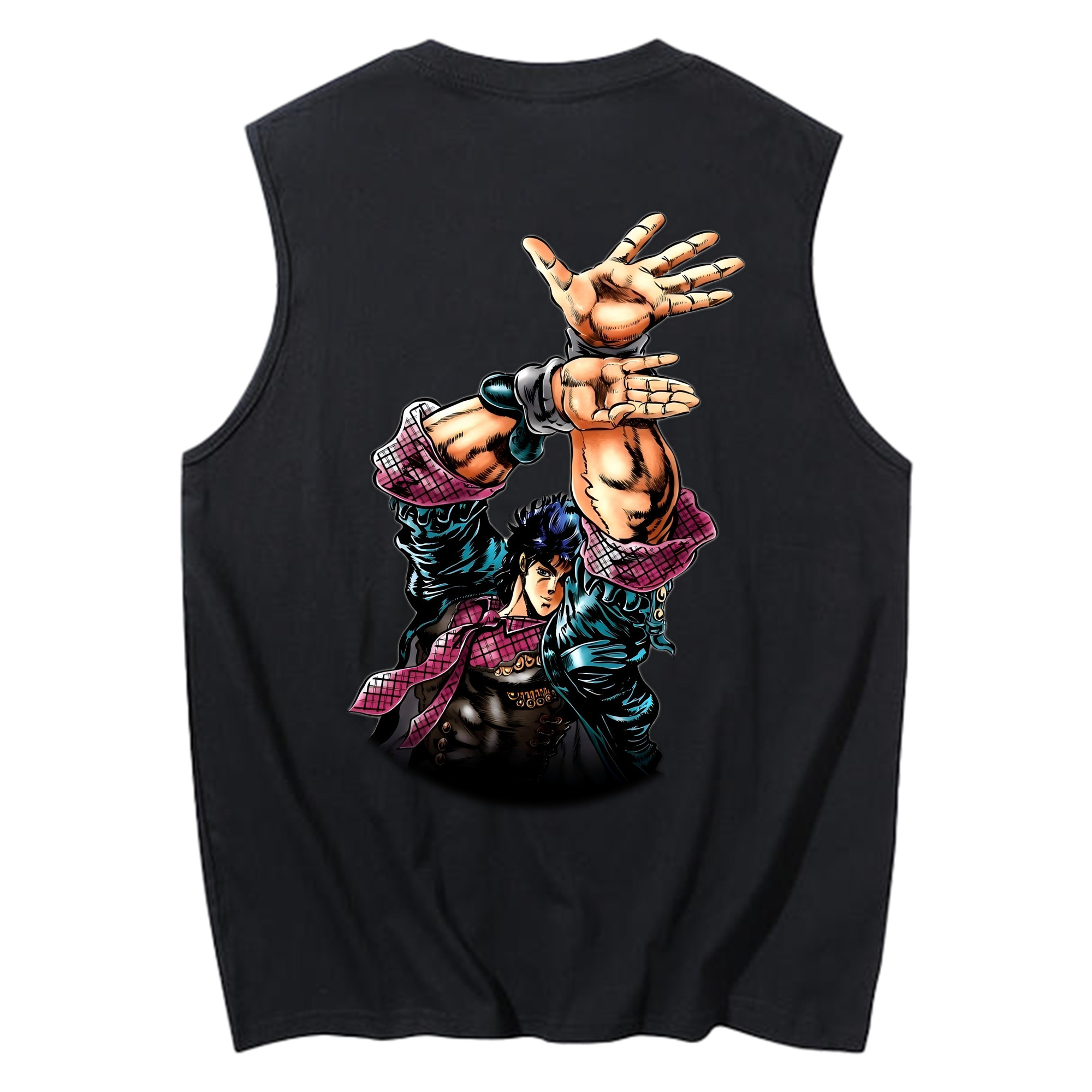 （画像用） ジョジョの奇妙な冒険 /ジョナサン?ジョースター JoJo's Bizarre Adventure Jonathan Joestar コットン100％タンクトップ（背面プリント）