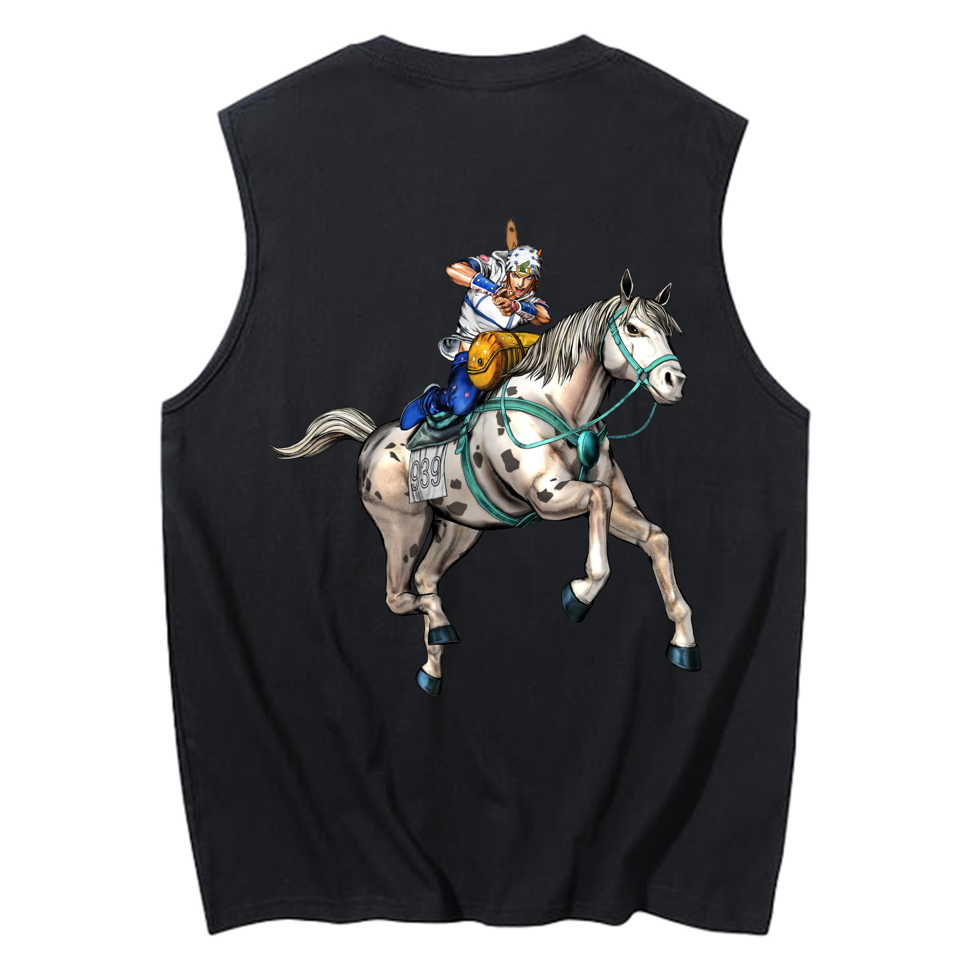 （画像用） ジョジョの奇妙な冒険 ジョナサン?ジョースター JoJo's Bizarre Adventure Jonathan Joestar コットン100％タンクトップ（背面プリント）