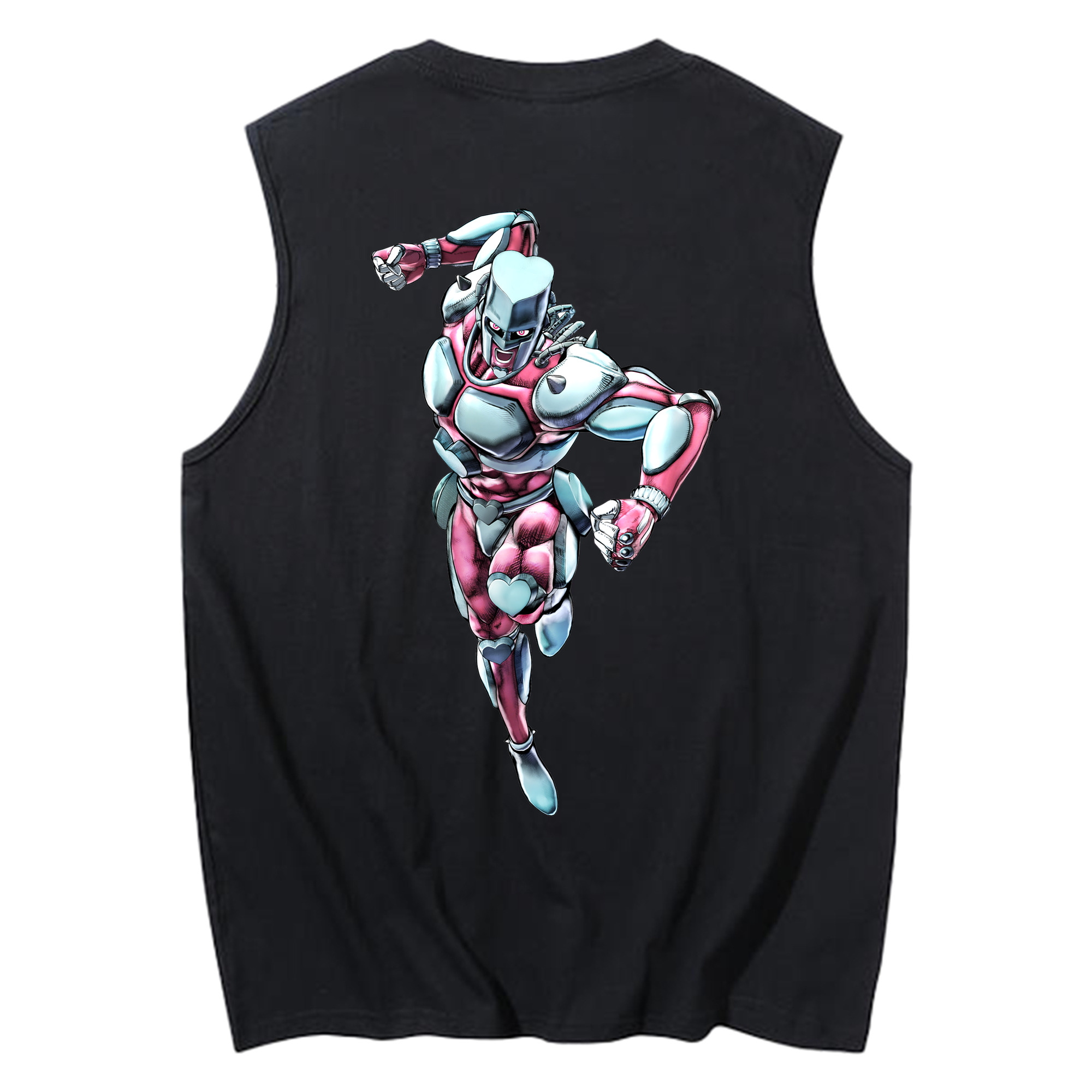 （画像用） ジョジョの奇妙な冒険 ひがしかた じょうすけ JoJo's Bizarre Adventure Higashikata Josuke コットン100％タンクトップ（背面プリント）
