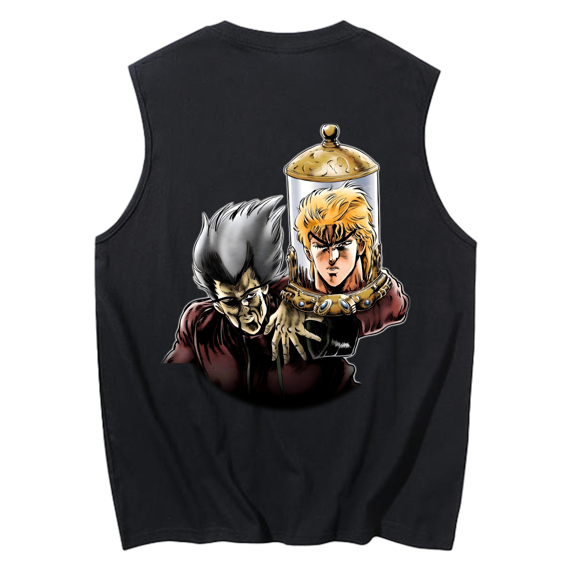 （画像用） ジョジョの奇妙な冒険 ディオ?ブランドー JoJo's Bizarre Adventure Dio Brando コットン100％タンクトップ（背面プリント）