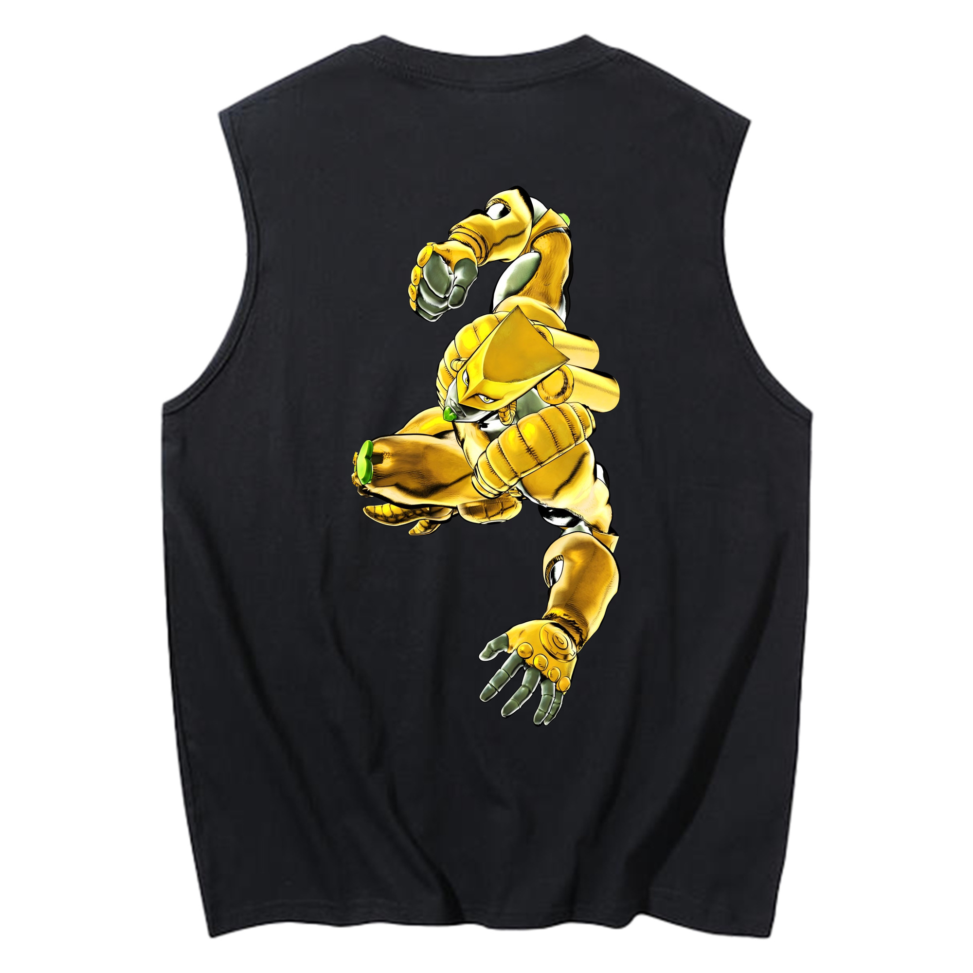 （画像用） ジョジョの奇妙な冒険 ディオ?ブランドー JoJo's Bizarre Adventure Dio Brando コットン100％タンクトップ（背面プリント）