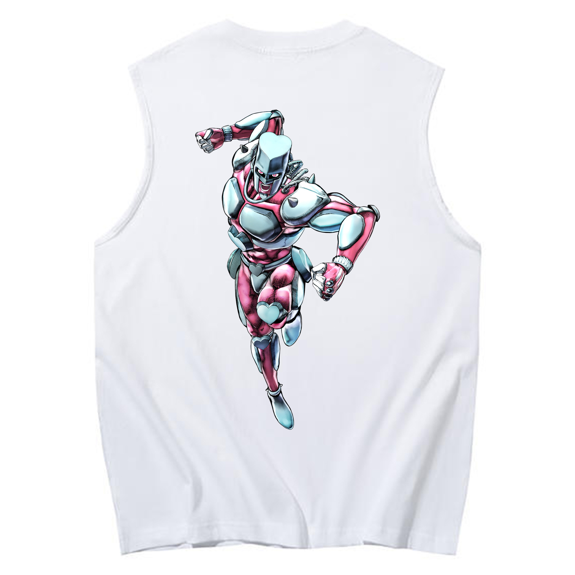（画像用） ジョジョの奇妙な冒険 ひがしかた じょうすけ JoJo's Bizarre Adventure Higashikata Josuke コットン100％タンクトップ（背面プリント）