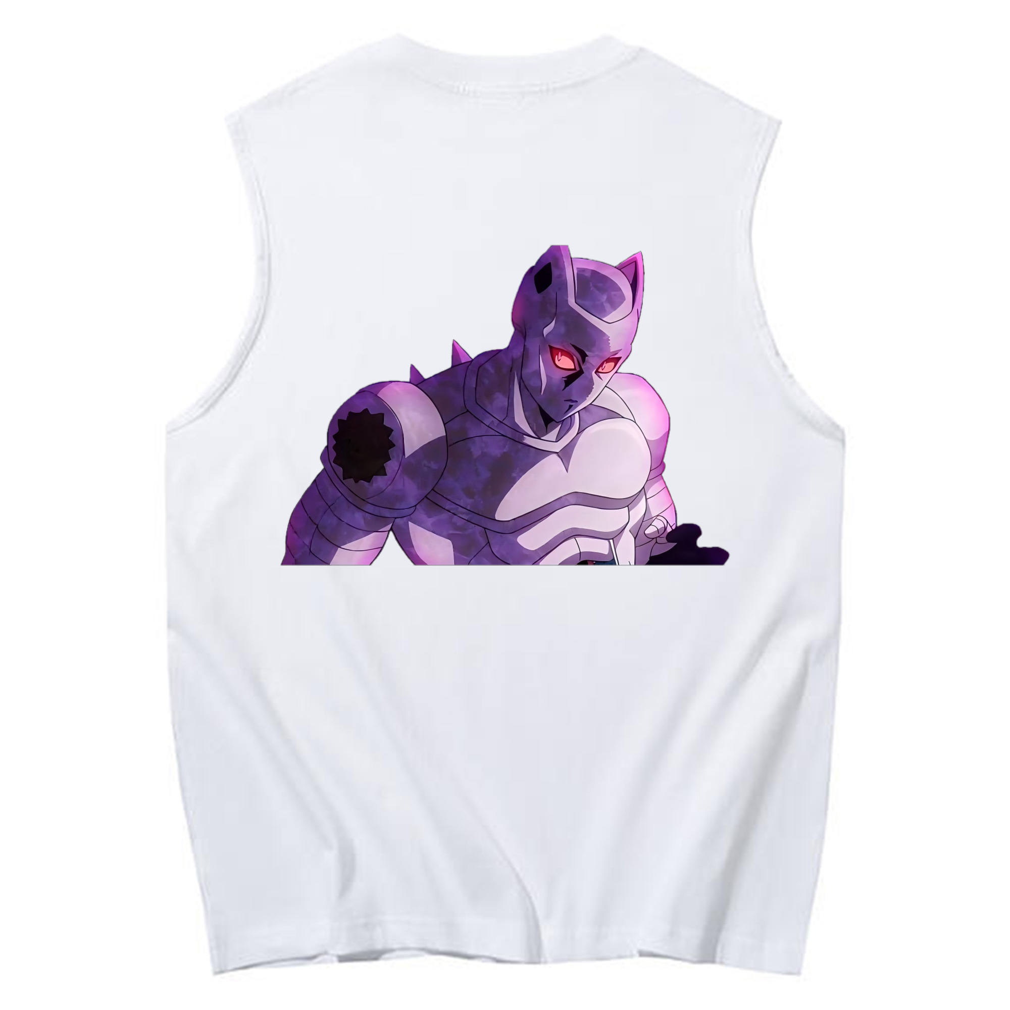 （画像用） ジョジョの奇妙な冒険 きら よしかげ JoJo's Bizarre Adventure Kira Yoshikage コットン100％タンクトップ（背面プリント）