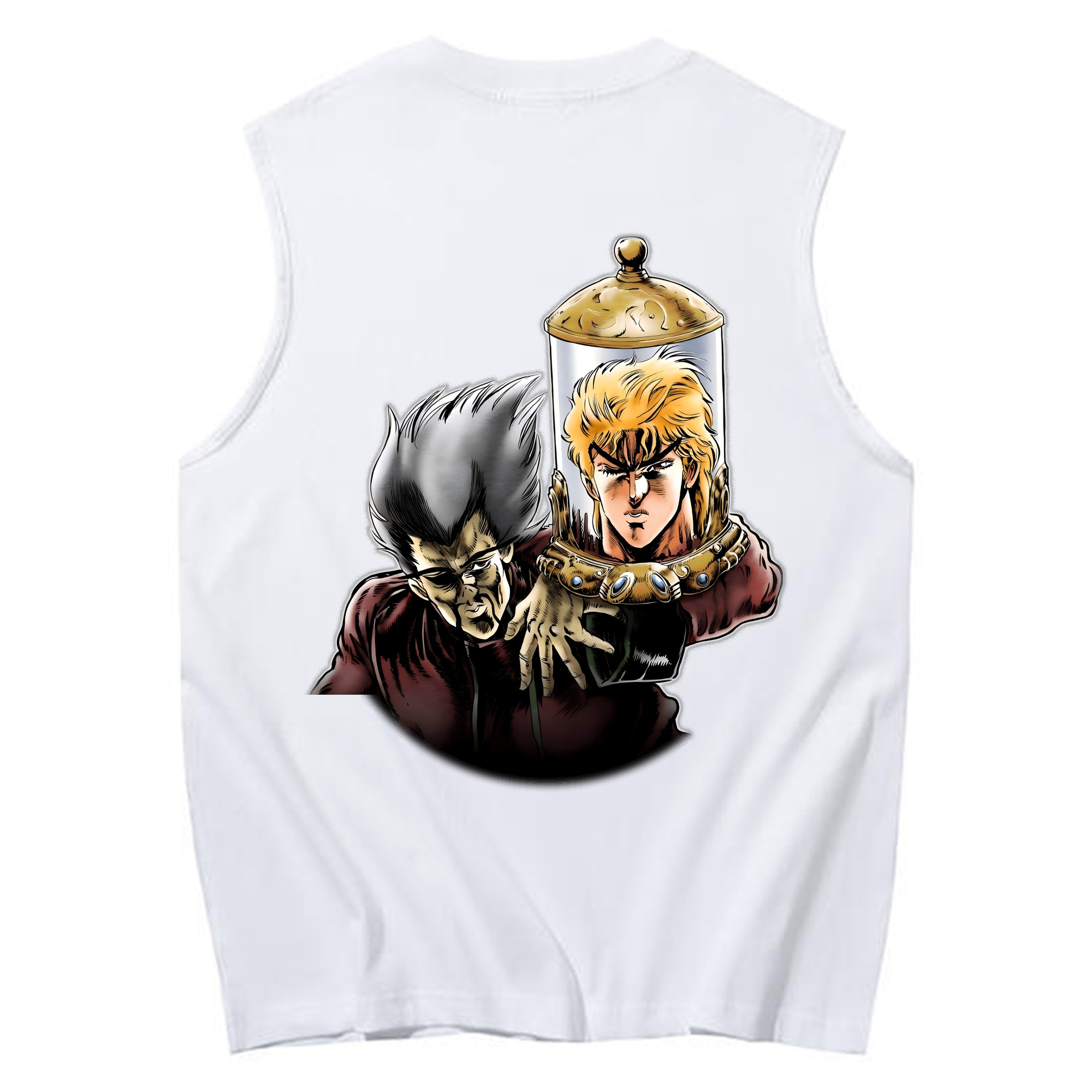 （画像用） ジョジョの奇妙な冒険 ディオ?ブランドー JoJo's Bizarre Adventure Dio Brando コットン100％タンクトップ（背面プリント）