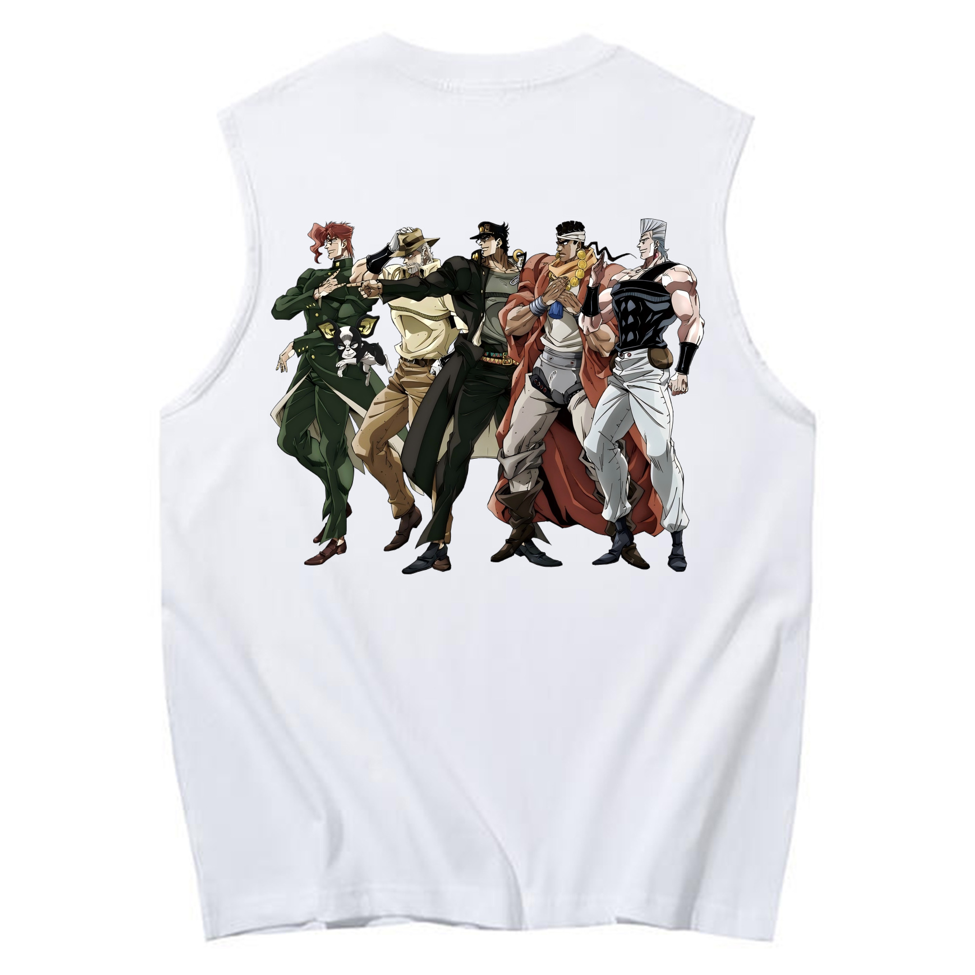 （画像用） ジョジョの奇妙な冒険 JoJo's Bizarre Adventure コットン100％タンクトップ（背面プリント）