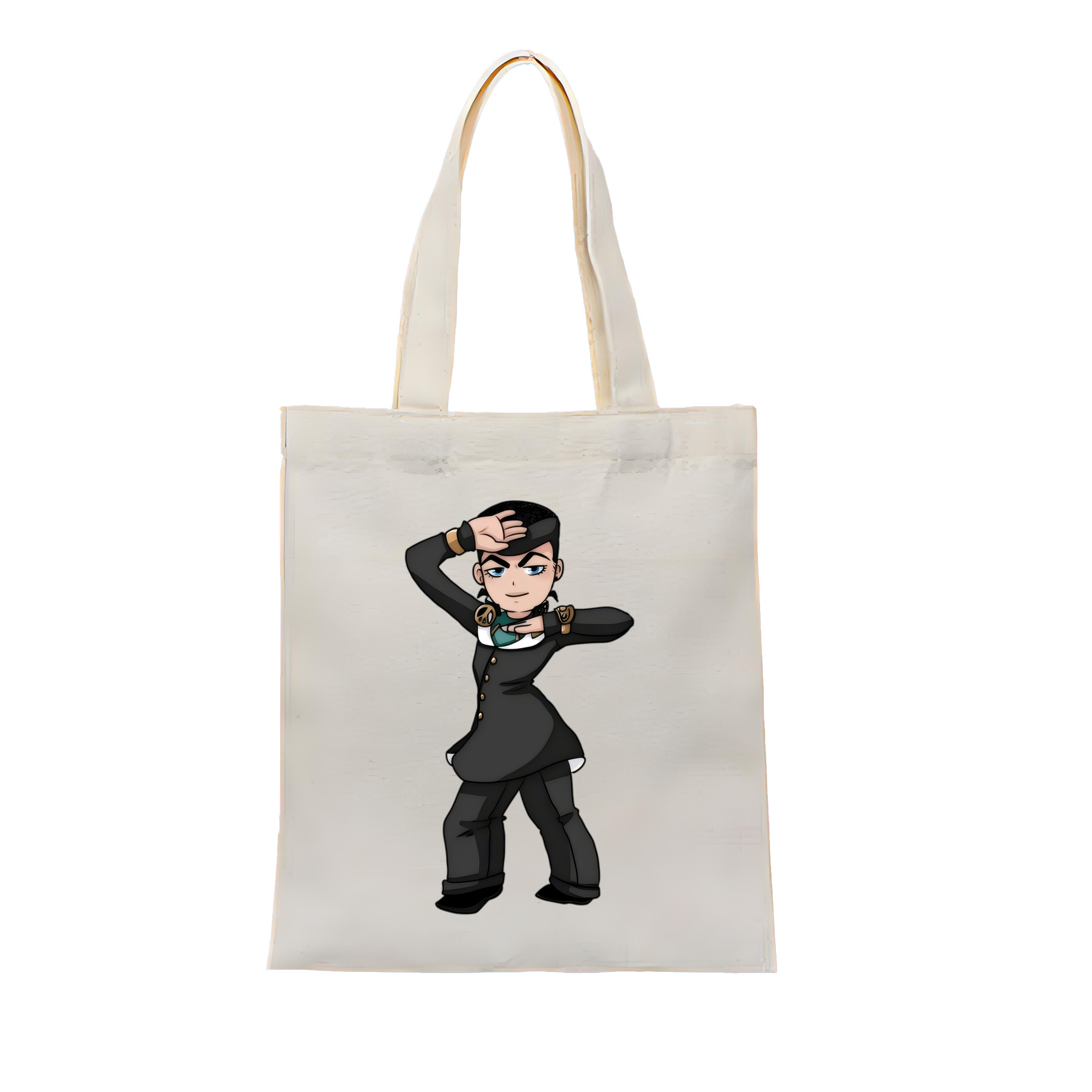 （画像用） ジョジョの奇妙な冒険 ひがしかた じょうすけ JoJo's Bizarre Adventure Higashikata Josuke 縦型キャンバス生地手提げバッグ　トートバッグ