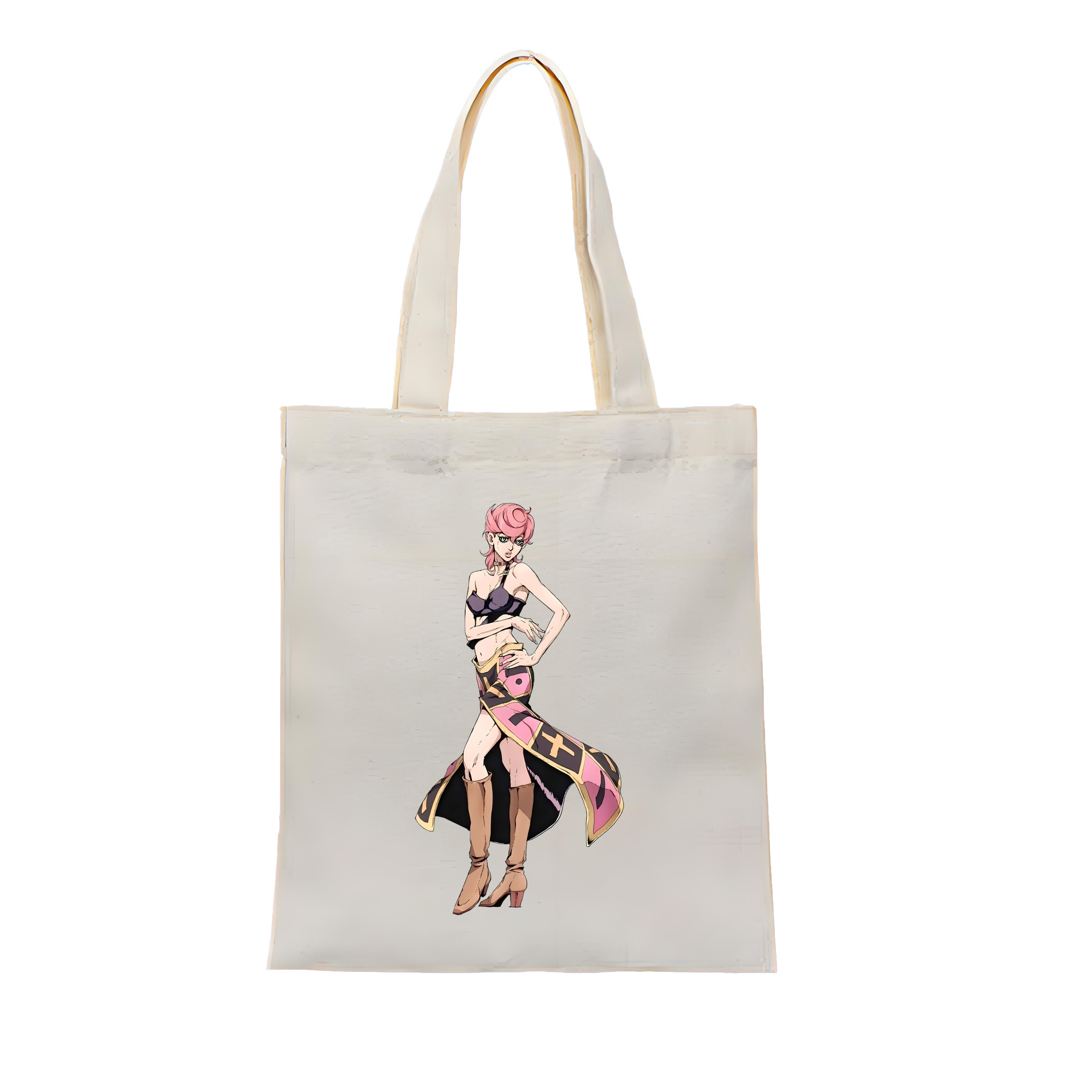 （画像用） ジョジョの奇妙な冒険 トリッシュ?ウナ JoJo's Bizarre Adventure Trish Una 縦型キャンバス生地手提げバッグ　トートバッグ