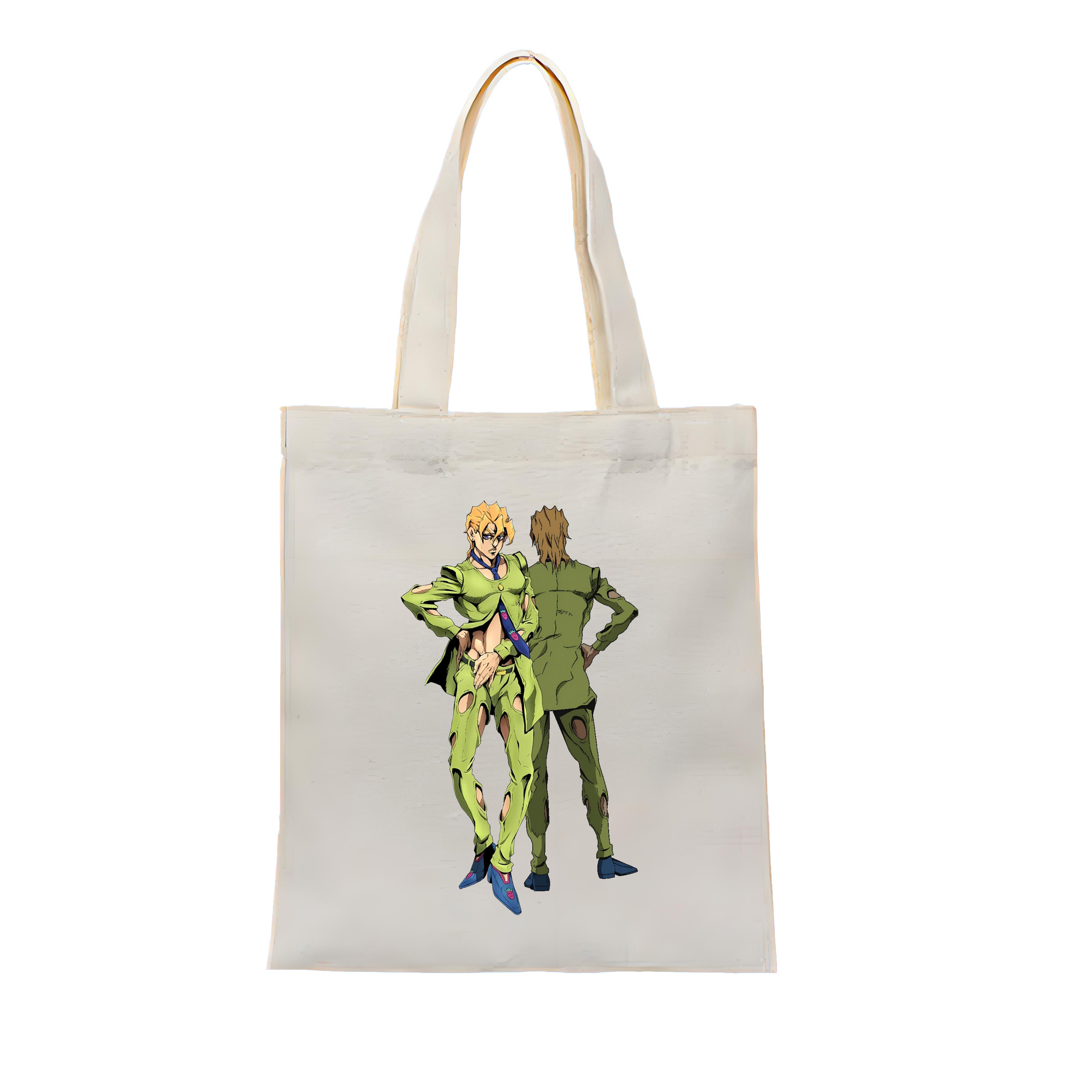 （画像用） ジョジョの奇妙な冒険 パンナコッタ?フー JoJo's Bizarre Adventure Pannacotta Fugo 縦型キャンバス生地手提げバッグ　トートバッグ