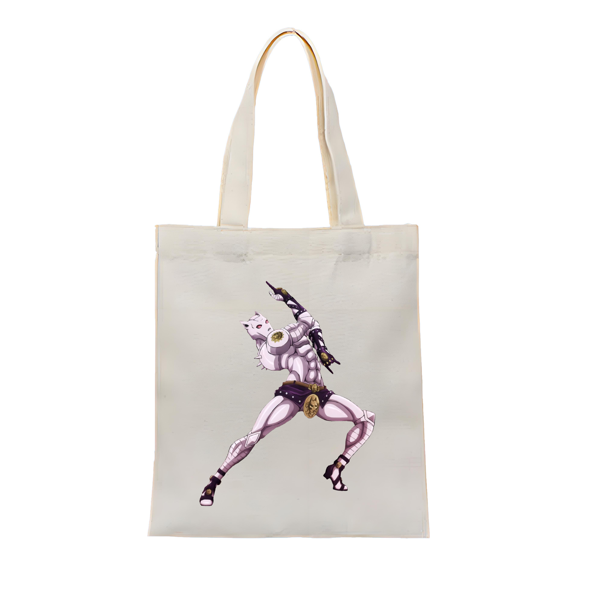 （画像用） ジョジョの奇妙な冒険 きら よしかげ JoJo's Bizarre Adventure Kira Yoshikage 縦型キャンバス生地手提げバッグ　トートバッグ