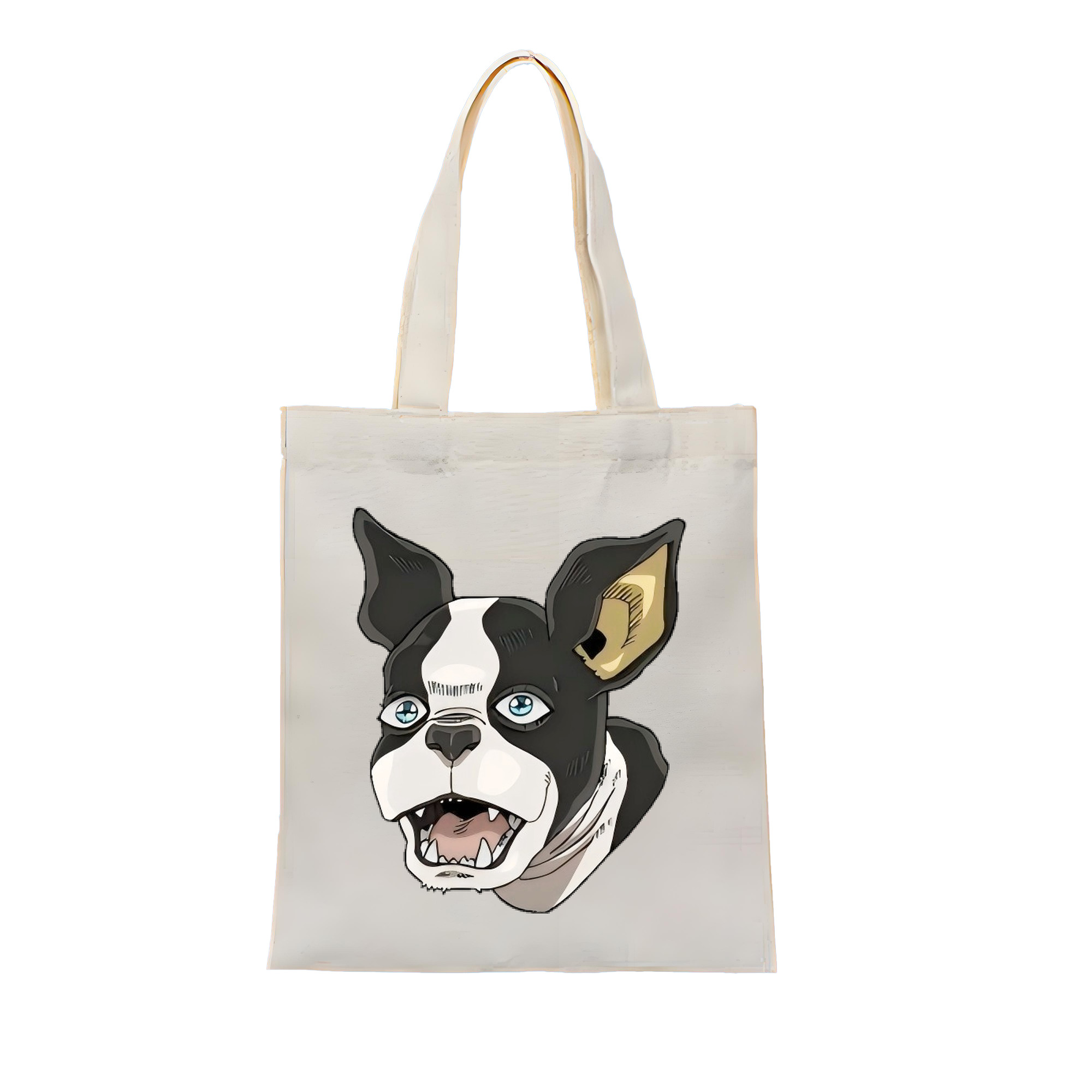 （画像用） ジョジョの奇妙な冒険 イギー JoJo's Bizarre Adventure Iggy 縦型キャンバス生地手提げバッグ　トートバッグ