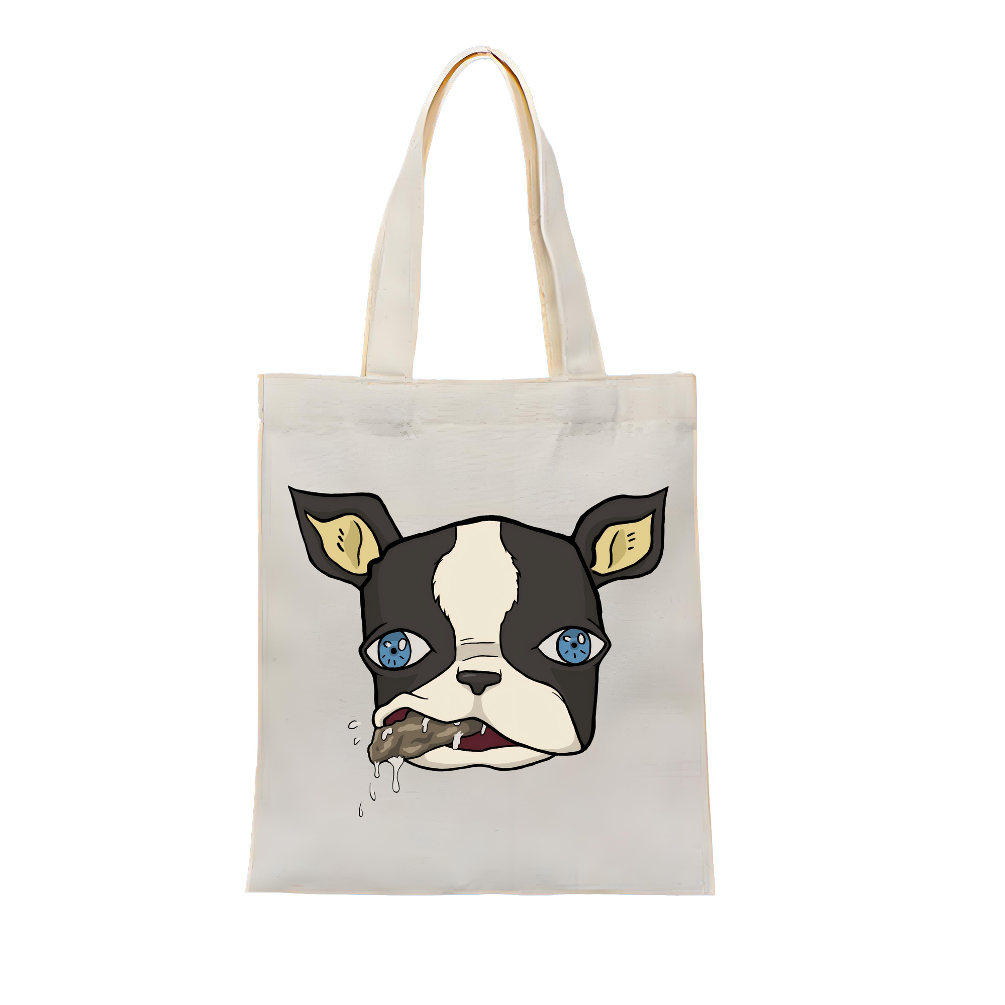 （画像用） ジョジョの奇妙な冒険 イギー JoJo's Bizarre Adventure Iggy 縦型キャンバス生地手提げバッグ　トートバッグ