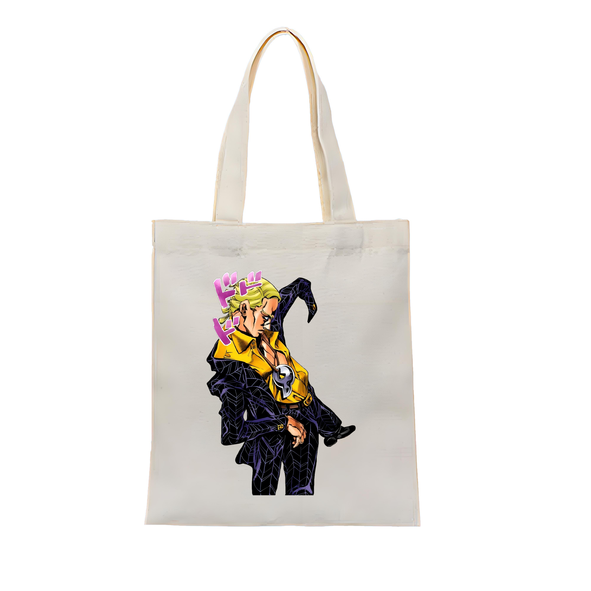 （画像用） ジョジョの奇妙な冒険 プロシュート JoJo's Bizarre Adventure Prosciutto 縦型キャンバス生地手提げバッグ　トートバッグ