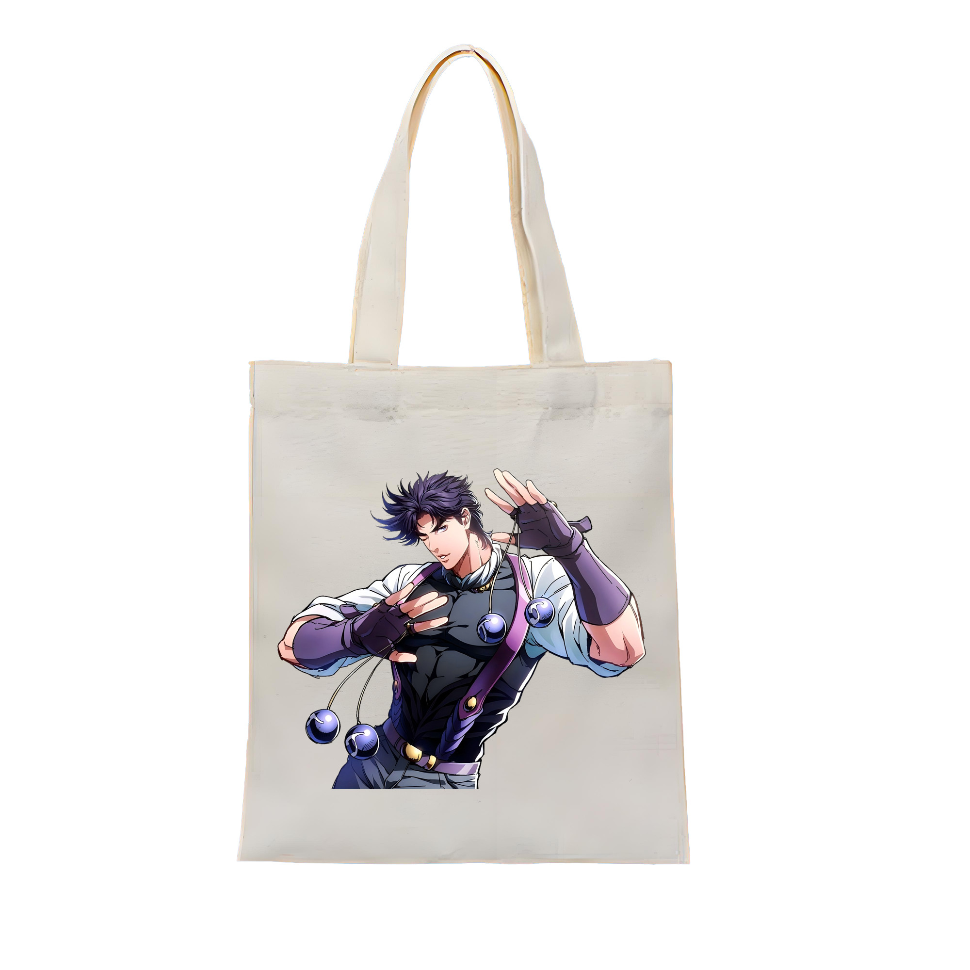 （画像用） ジョジョの奇妙な冒険 JoJo's Bizarre Adventure 縦型キャンバス生地手提げバッグ　トートバッグ