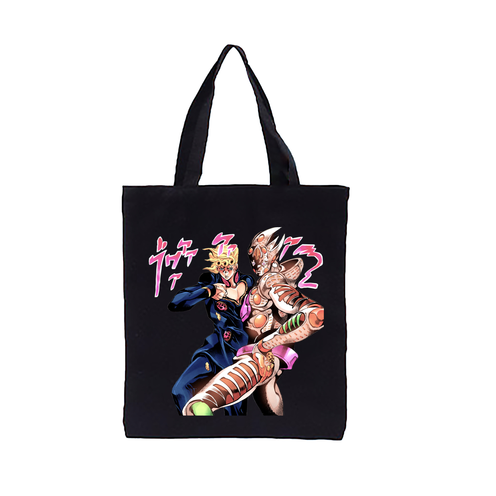 （画像用） ジョジョの奇妙な冒険 ジョルノ?ジョバァーナ JoJo's Bizarre Adventure Giorno Giovanna 縦型キャンバス生地手提げバッグ　トートバッグ