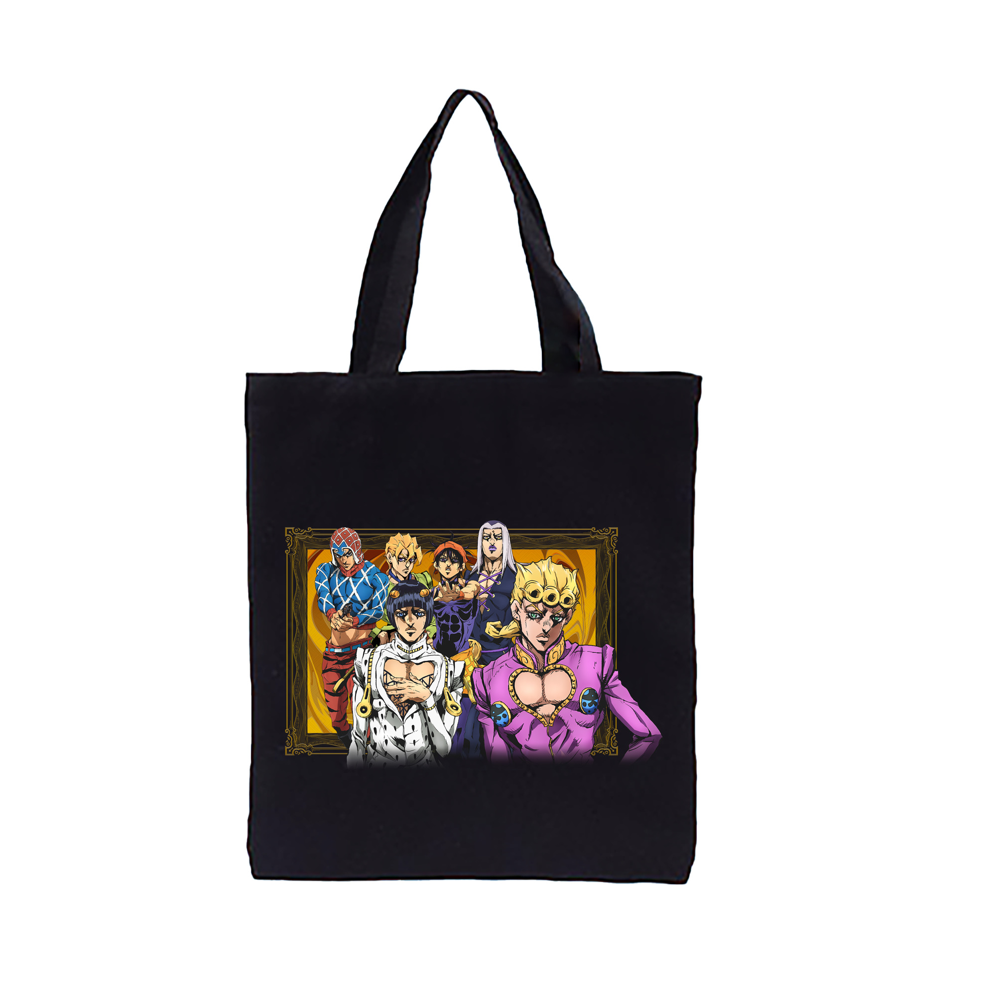 （画像用） ジョジョの奇妙な冒険 ジョルノ?ジョバァーナ JoJo's Bizarre Adventure Giorno Giovanna 縦型キャンバス生地手提げバッグ　トートバッグ