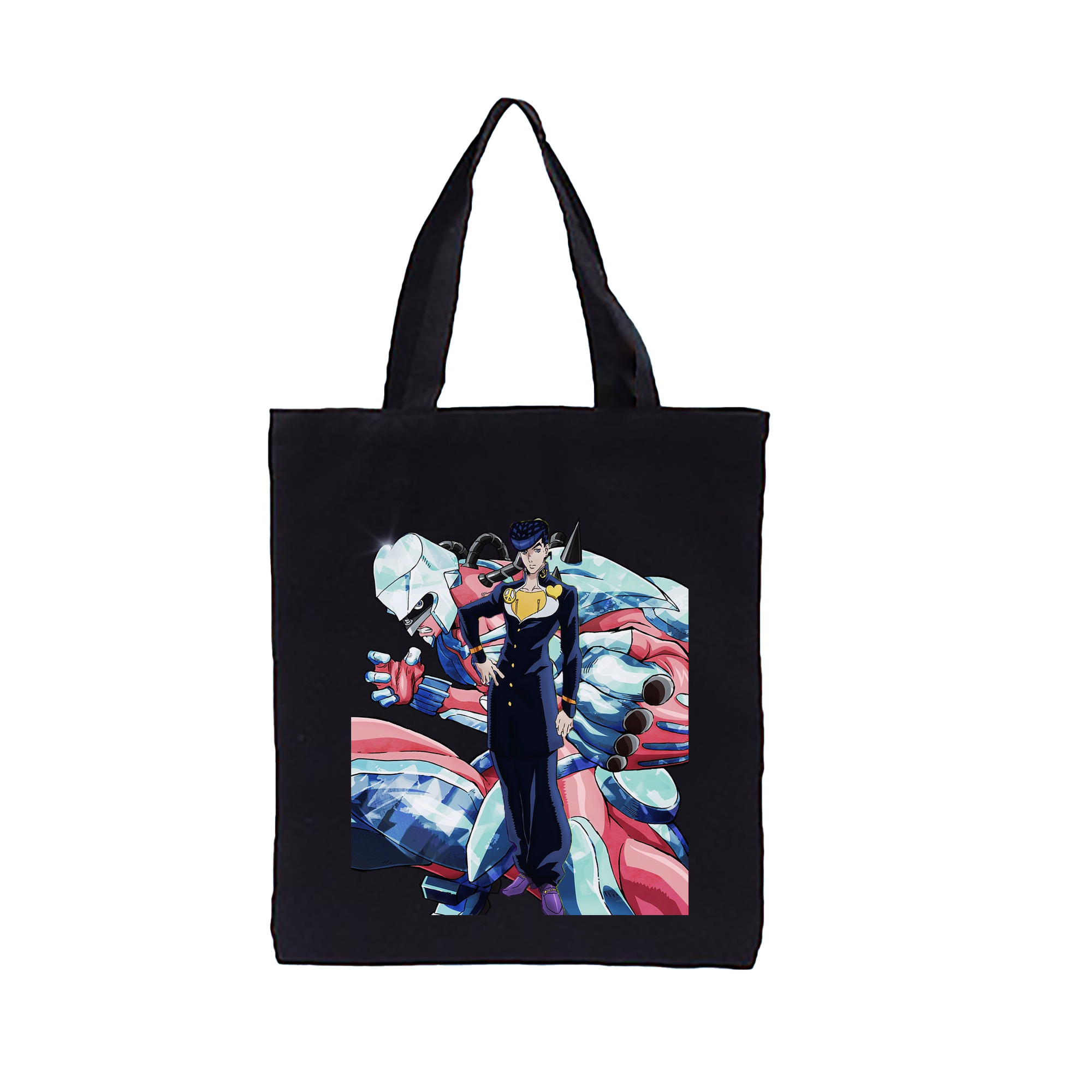 （画像用） ジョジョの奇妙な冒険 ひがしかた じょうすけ JoJo's Bizarre Adventure Higashikata Josuke 縦型キャンバス生地手提げバッグ　トートバッグ