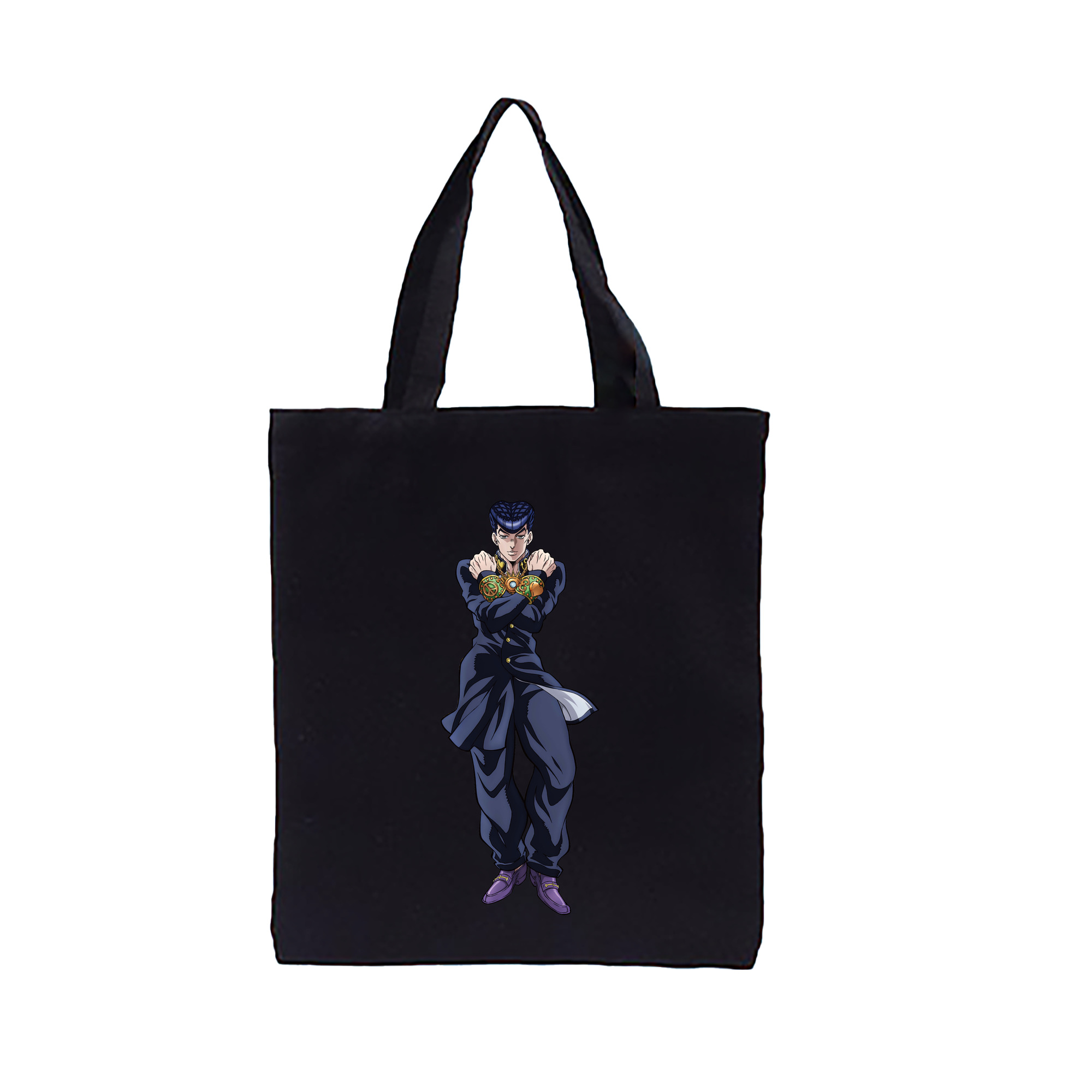 （画像用） ジョジョの奇妙な冒険 ひがしかた じょうすけ JoJo's Bizarre Adventure Higashikata Josuke 縦型キャンバス生地手提げバッグ　トートバッグ