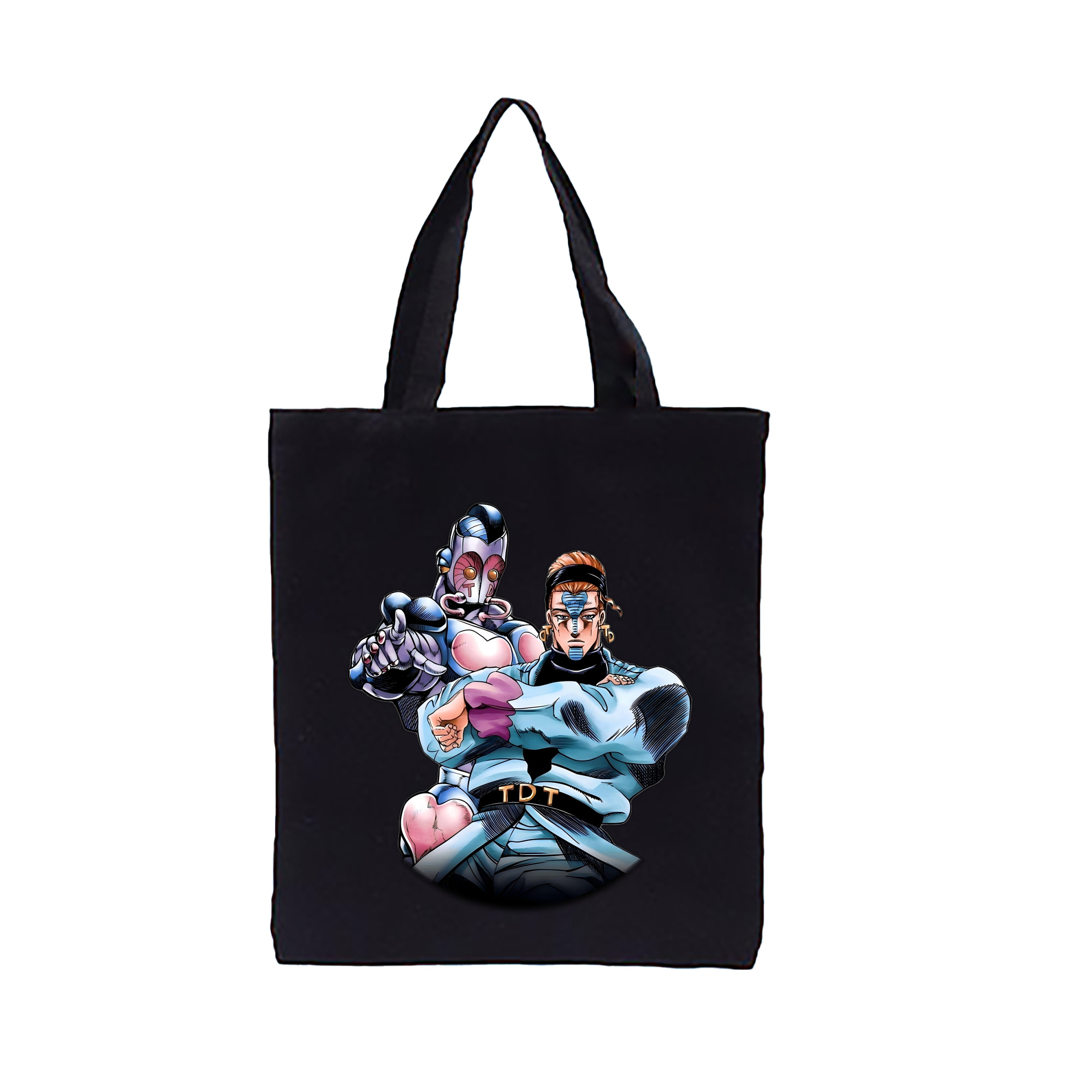 （画像用） ジョジョの奇妙な冒険 ひがしかた じょうすけ JoJo's Bizarre Adventure Higashikata Josuke 縦型キャンバス生地手提げバッグ　トートバッグ