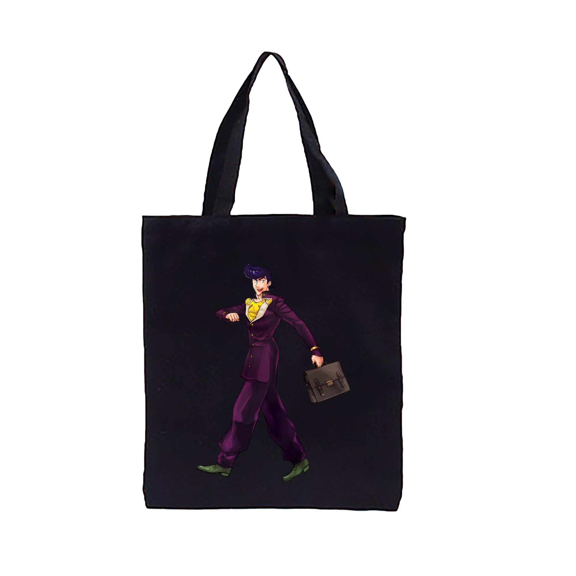（画像用） ジョジョの奇妙な冒険 ひがしかた じょうすけ JoJo's Bizarre Adventure Higashikata Josuke 縦型キャンバス生地手提げバッグ　トートバッグ