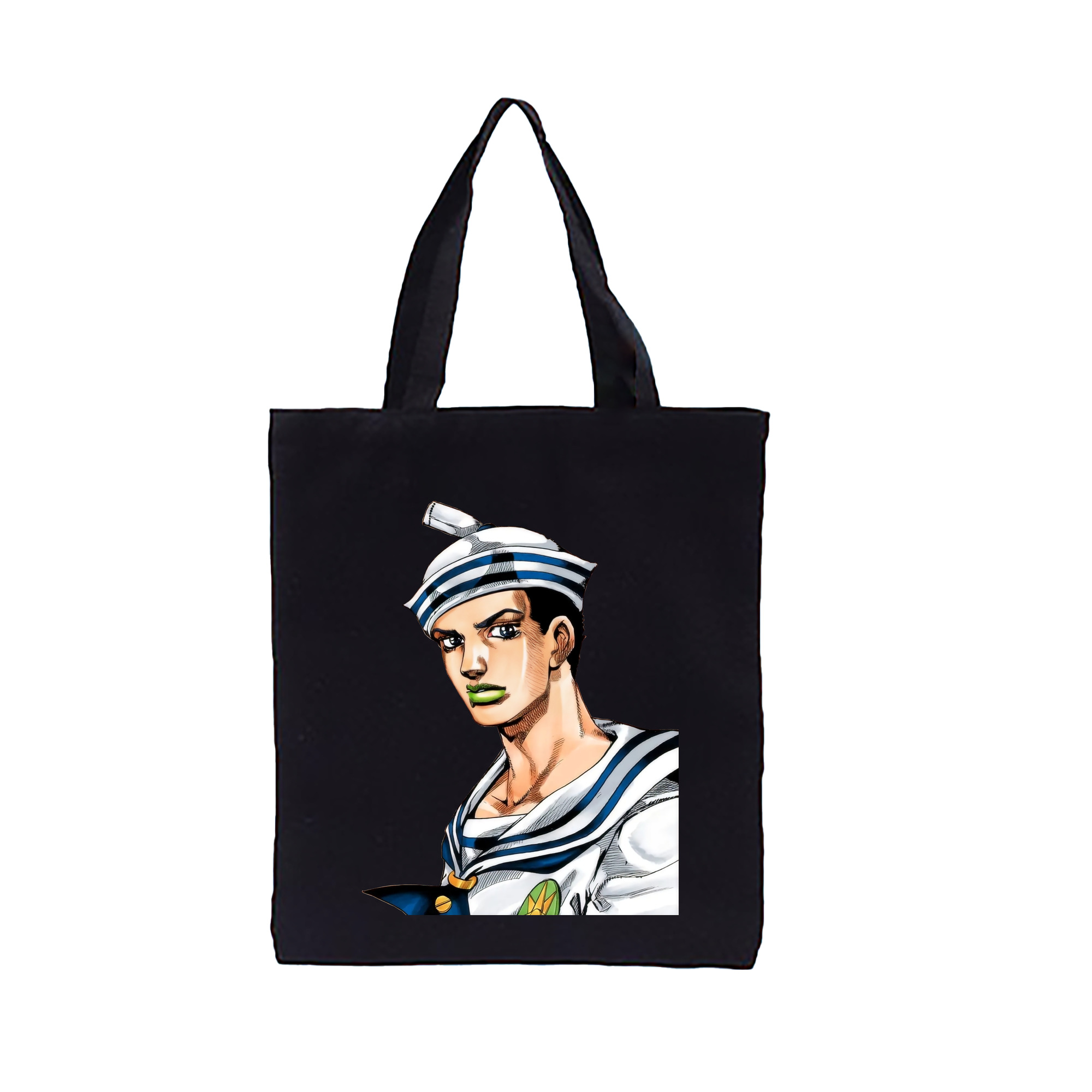 （画像用） ジョジョの奇妙な冒険 東方定助 JoJo's Bizarre Adventure Higashikata Josuke 縦型キャンバス生地手提げバッグ　トートバッグ