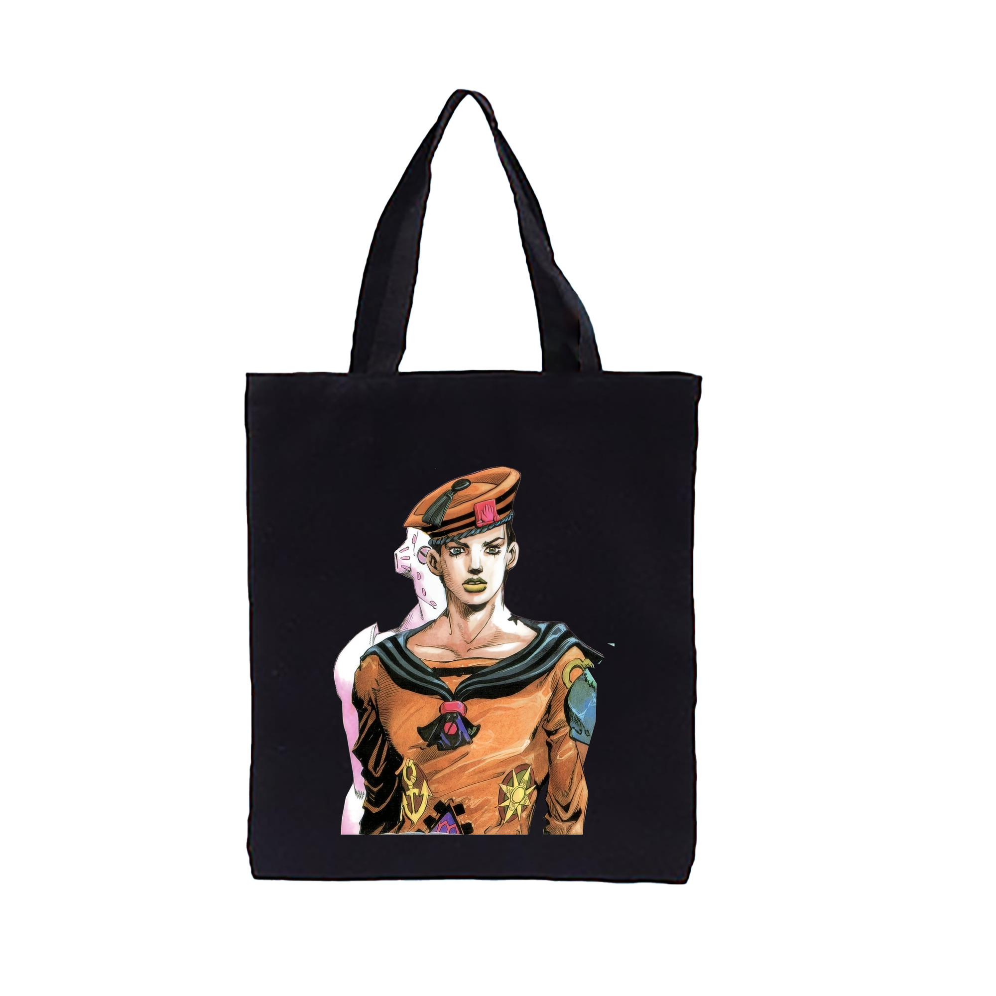 （画像用） ジョジョの奇妙な冒険 東方定助 JoJo's Bizarre Adventure Higashikata Josuke 縦型キャンバス生地手提げバッグ　トートバッグ