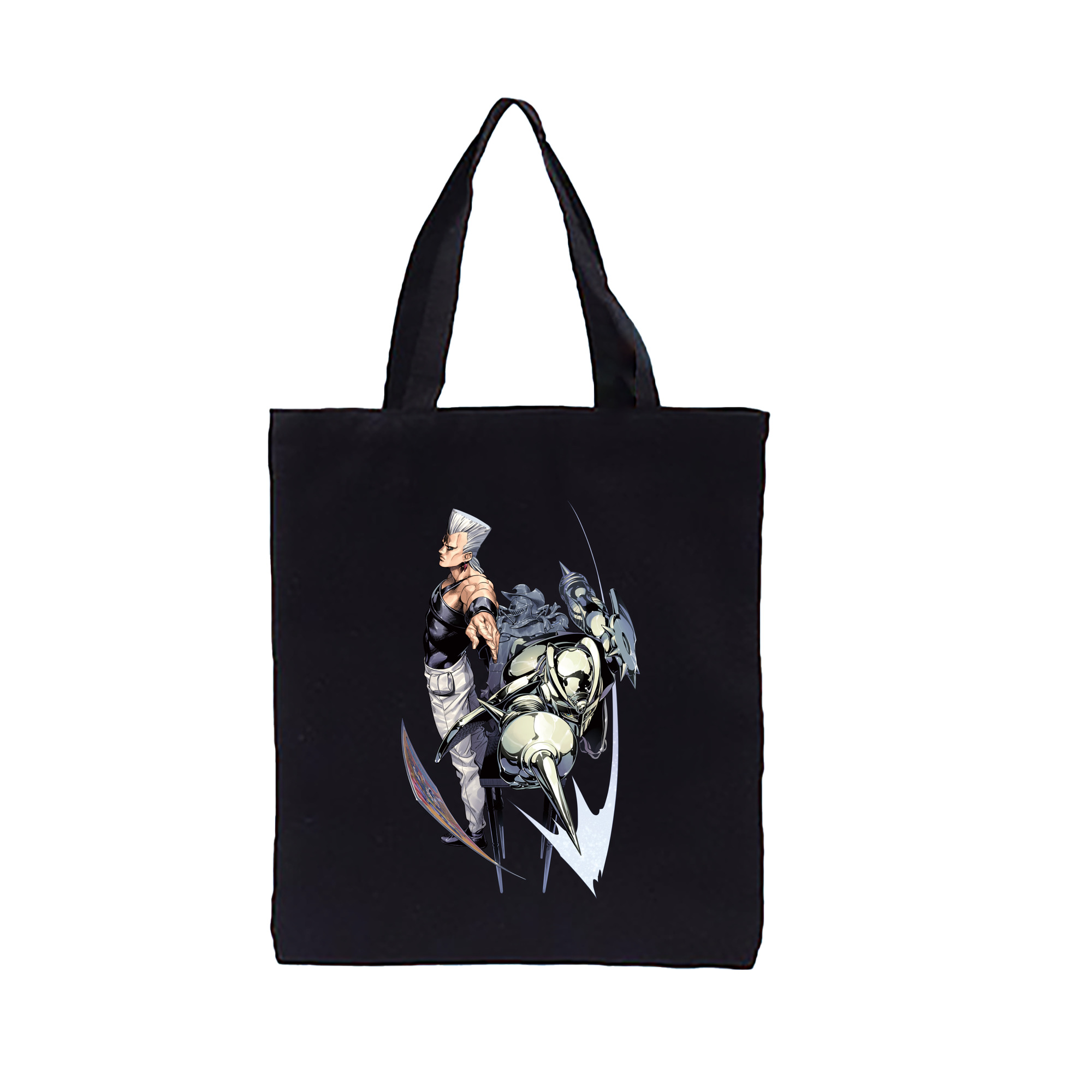 （画像用） ジョジョの奇妙な冒険 ジャン＝ピエール?ポルナレフ JoJo's Bizarre Adventure Jan Pierre Polnareff 縦型キャンバス生地手提げバッグ　トートバッグ