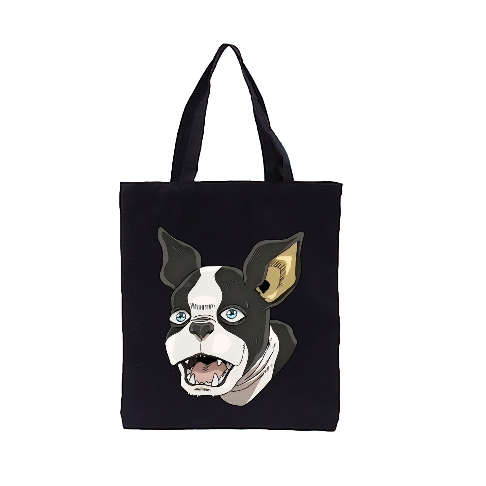 （画像用） ジョジョの奇妙な冒険 イギー JoJo's Bizarre Adventure Iggy 縦型キャンバス生地手提げバッグ　トートバッグ
