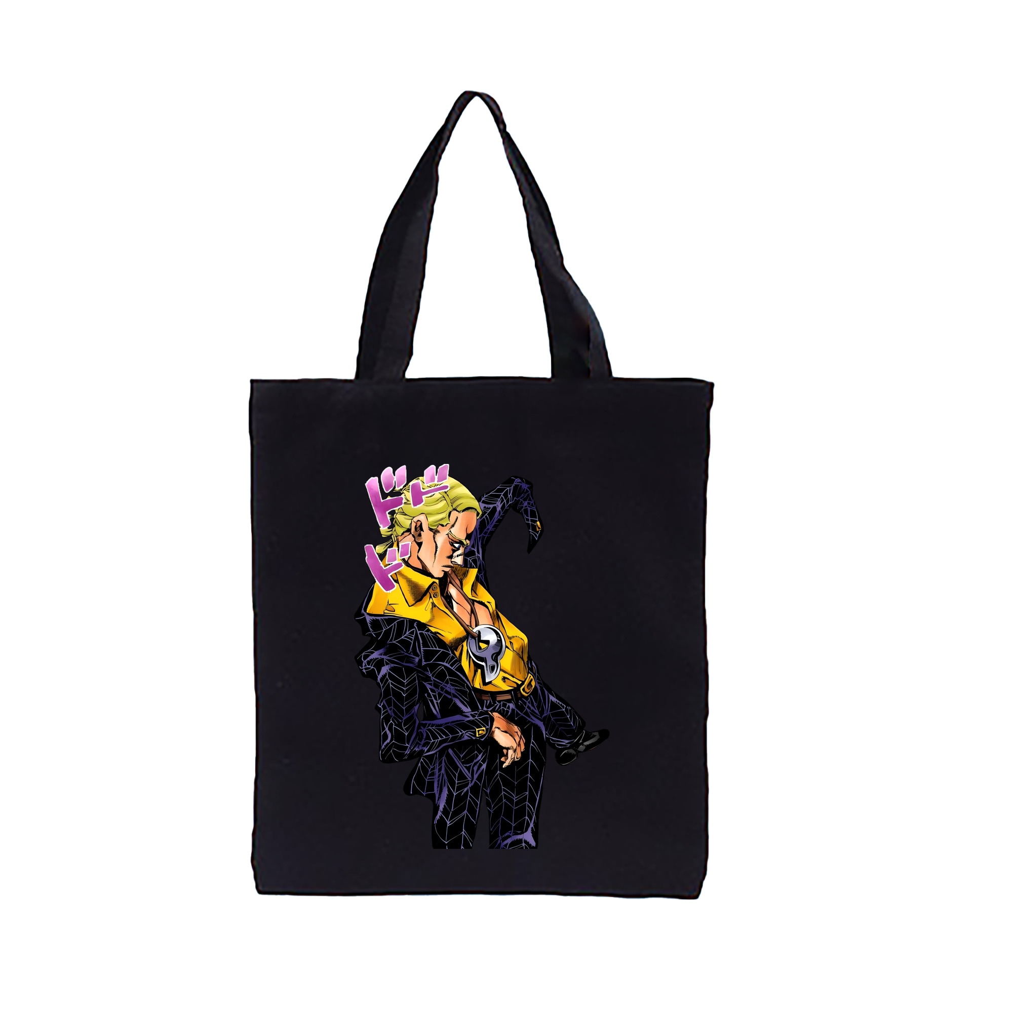 （画像用） ジョジョの奇妙な冒険 プロシュート JoJo's Bizarre Adventure Prosciutto 縦型キャンバス生地手提げバッグ　トートバッグ