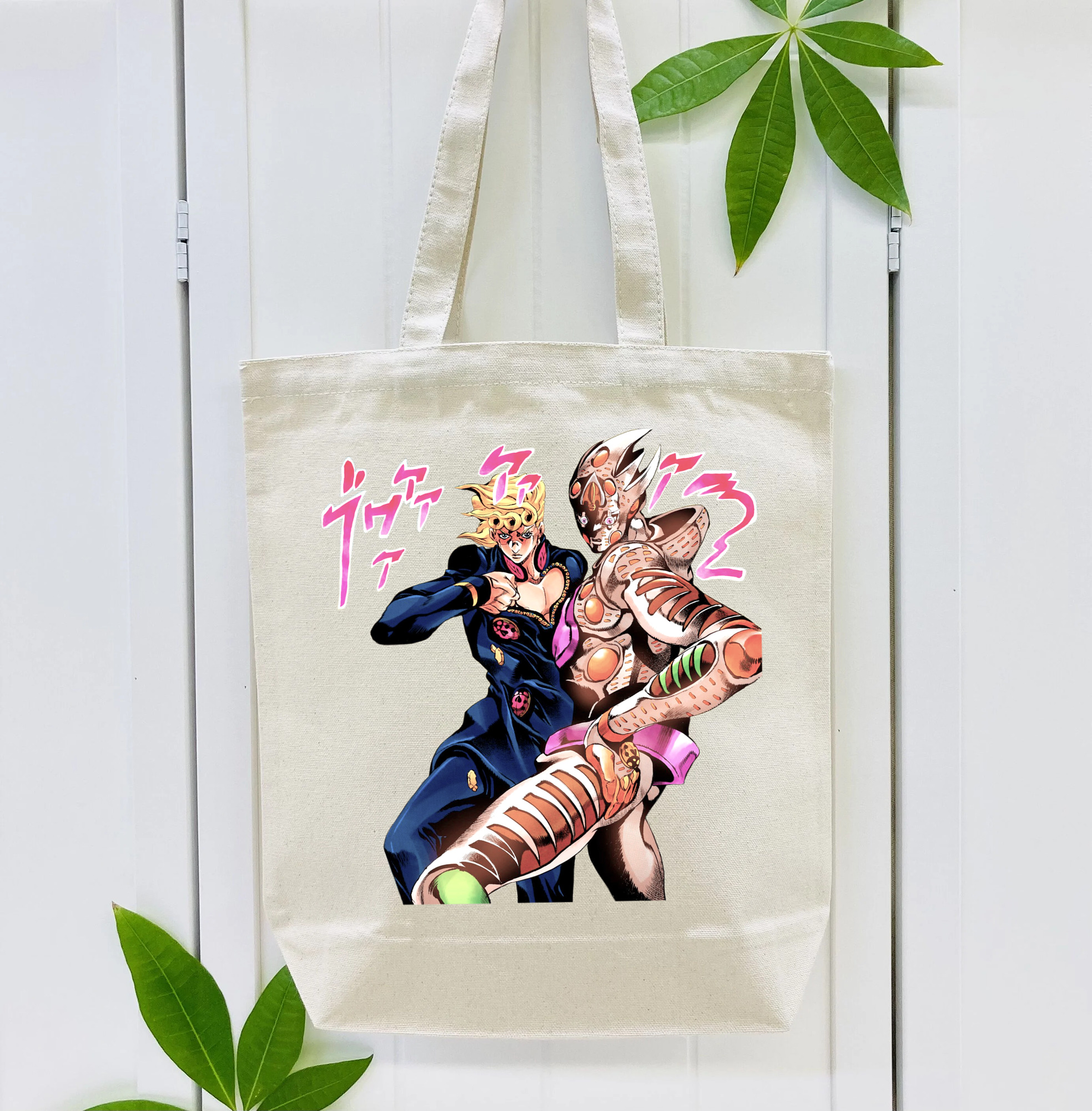 ジョジョの奇妙な冒険 ジョルノ?ジョバァーナ JoJo's Bizarre Adventure Giorno Giovanna 縦型キャンバス生地手提げバッグ　トートバッグ