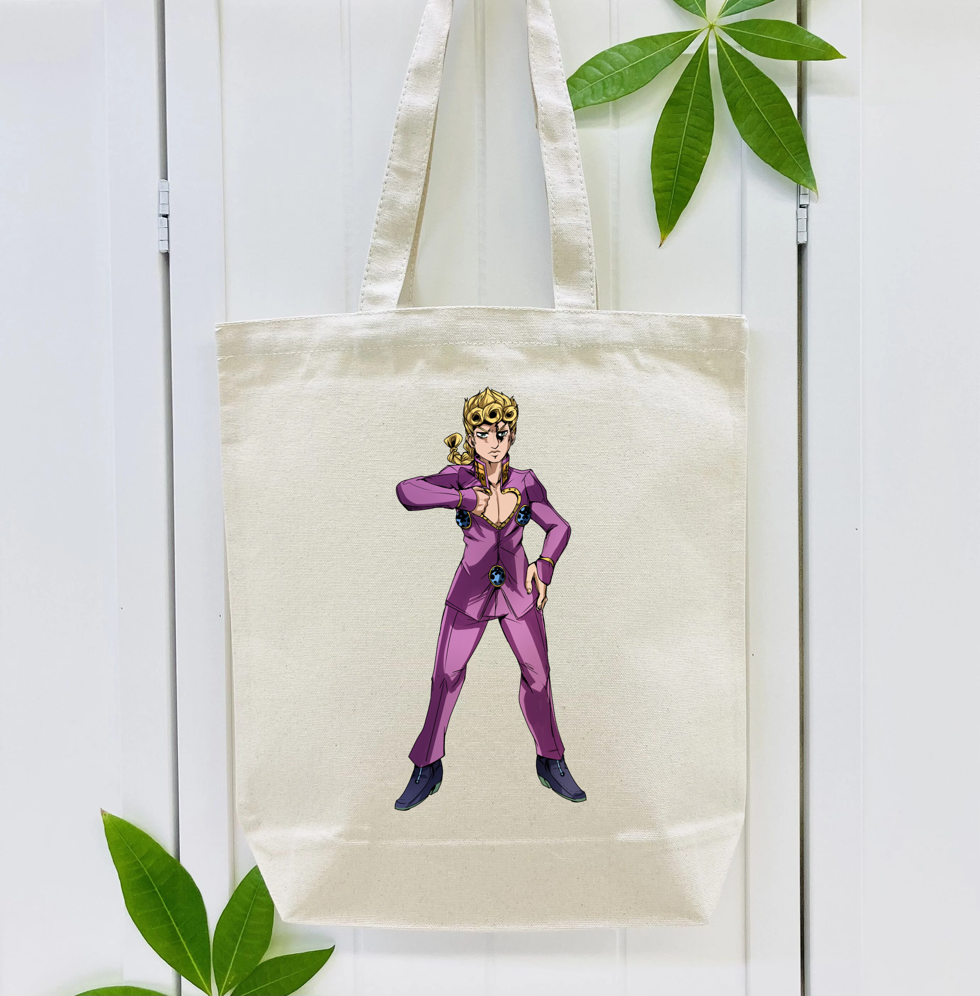 ジョジョの奇妙な冒険 ジョルノ?ジョバァーナ JoJo's Bizarre Adventure Giorno Giovanna 縦型キャンバス生地手提げバッグ　トートバッグ