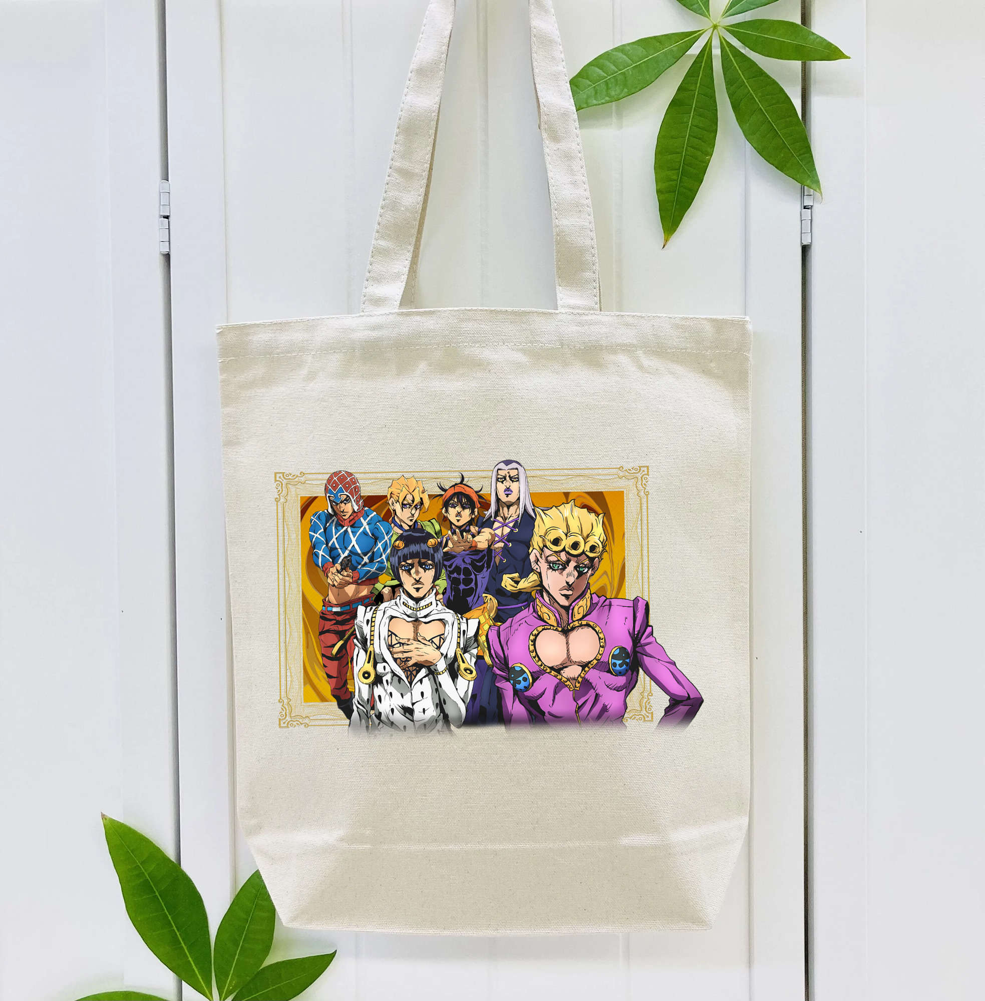 ジョジョの奇妙な冒険 ジョルノ?ジョバァーナ JoJo's Bizarre Adventure Giorno Giovanna 縦型キャンバス生地手提げバッグ　トートバッグ