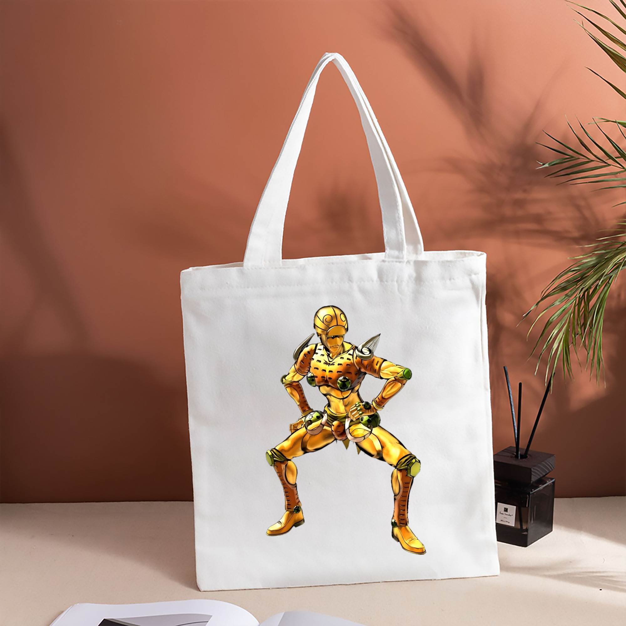 ジョジョの奇妙な冒険 ジョルノ?ジョバァーナ JoJo's Bizarre Adventure Giorno Giovanna 縦型キャンバス生地手提げバッグ　トートバッグ