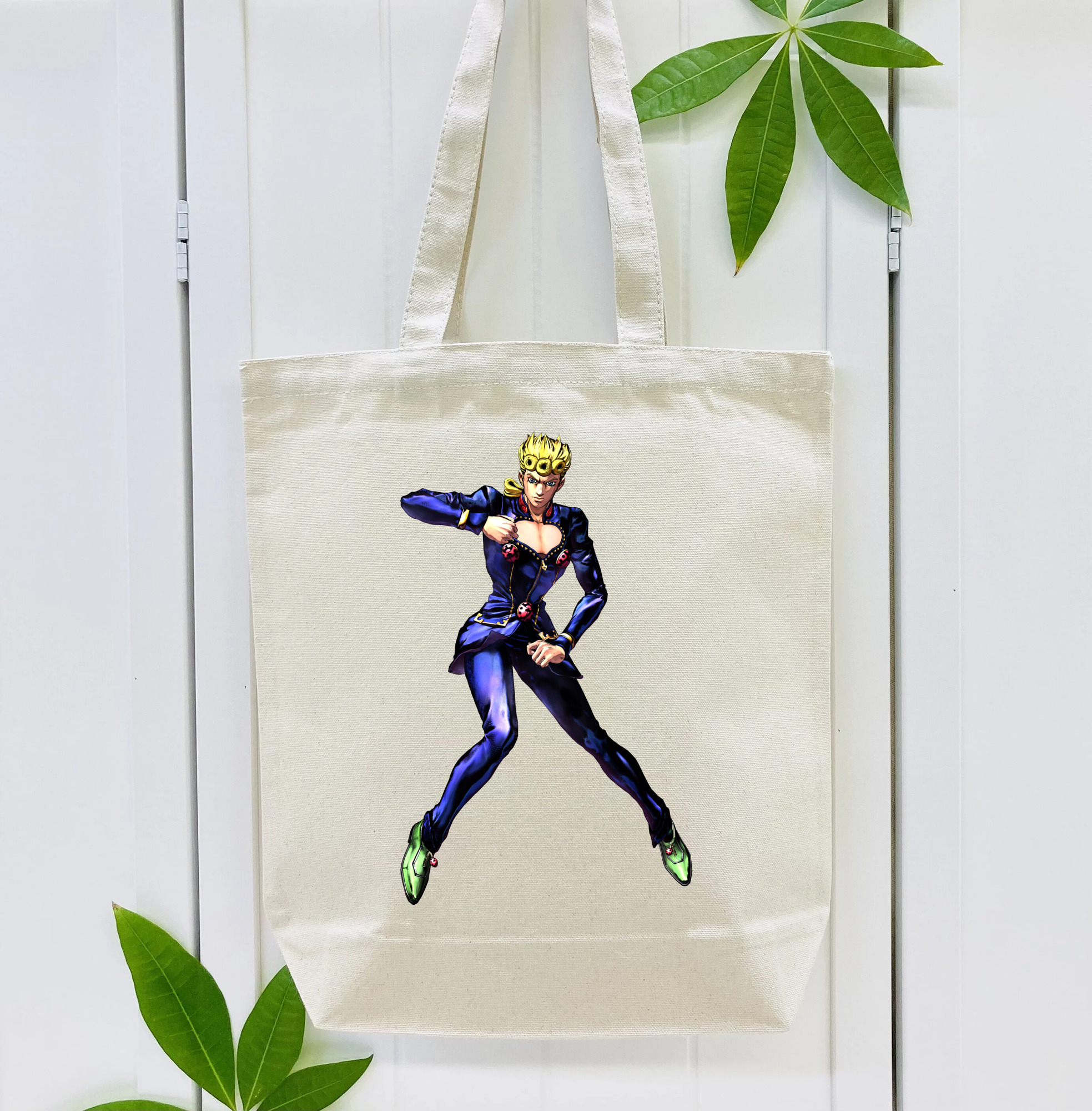 ジョジョの奇妙な冒険 ジョルノ?ジョバァーナ JoJo's Bizarre Adventure Giorno Giovanna 縦型キャンバス生地手提げバッグ　トートバッグ