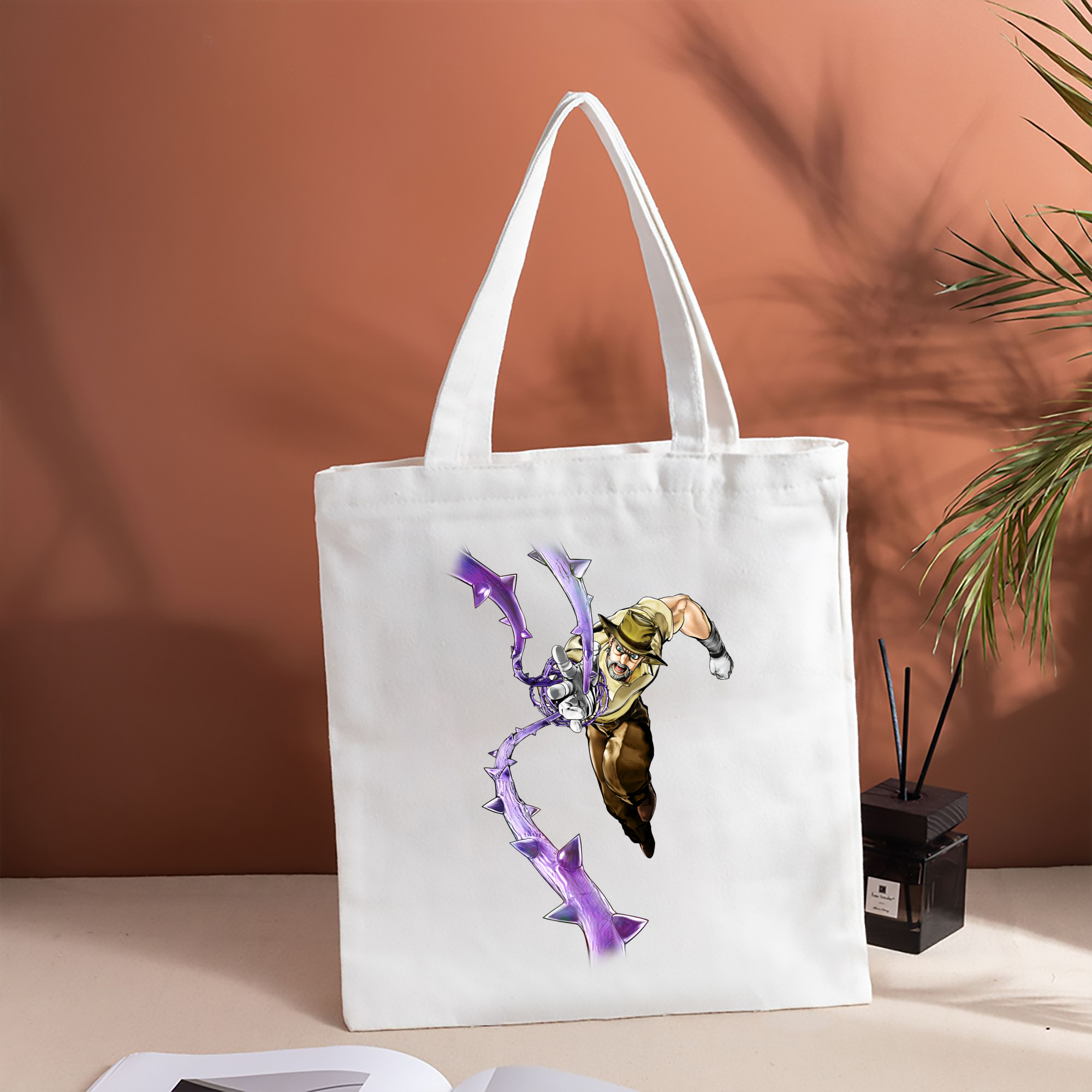 ジョジョの奇妙な冒険 ジョセフ?ジョースター JoJo's Bizarre Adventure Joseph Joestar 縦型キャンバス生地手提げバッグ　トートバッグ