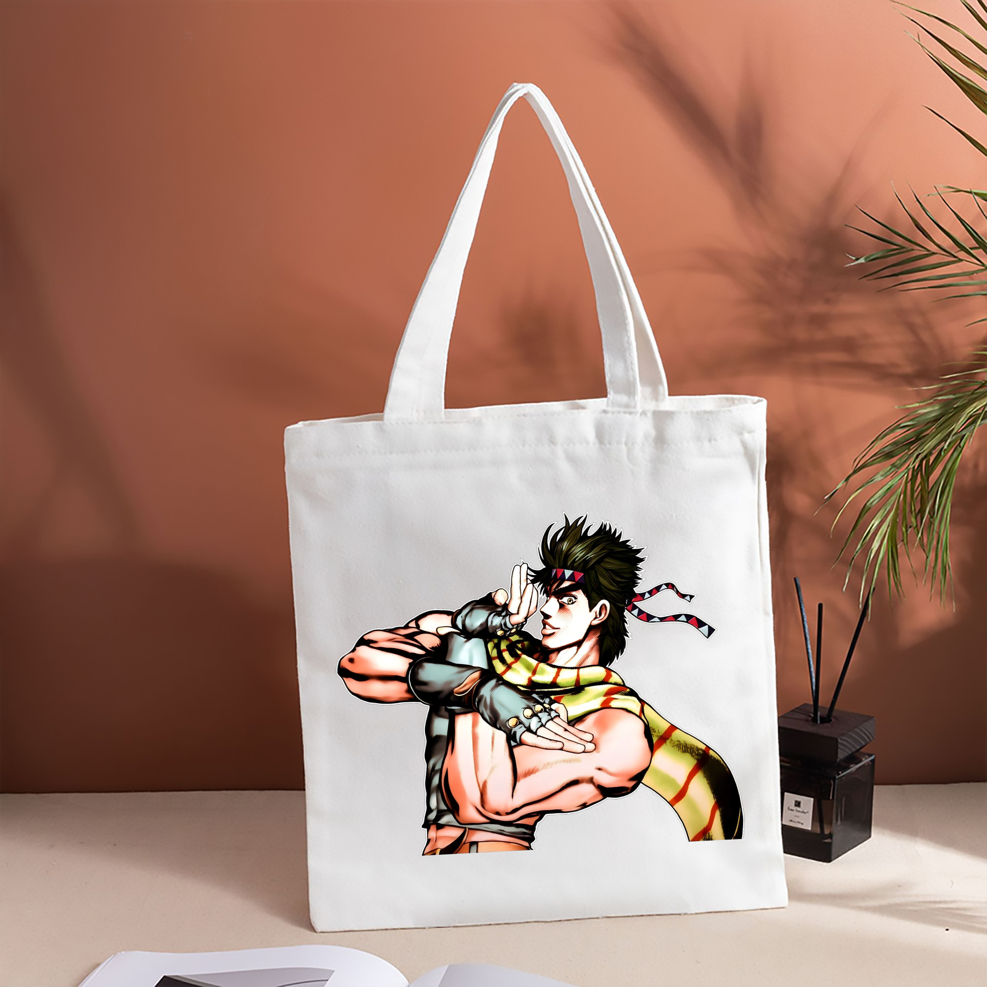 ジョジョの奇妙な冒険 ジョセフ?ジョースター JoJo's Bizarre Adventure Joseph Joestar 縦型キャンバス生地手提げバッグ　トートバッグ