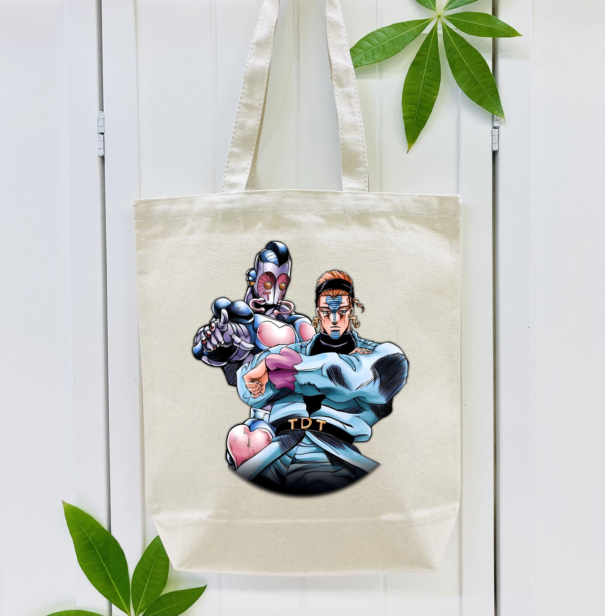 ジョジョの奇妙な冒険 ひがしかた じょうすけ JoJo's Bizarre Adventure Higashikata Josuke 縦型キャンバス生地手提げバッグ　トートバッグ