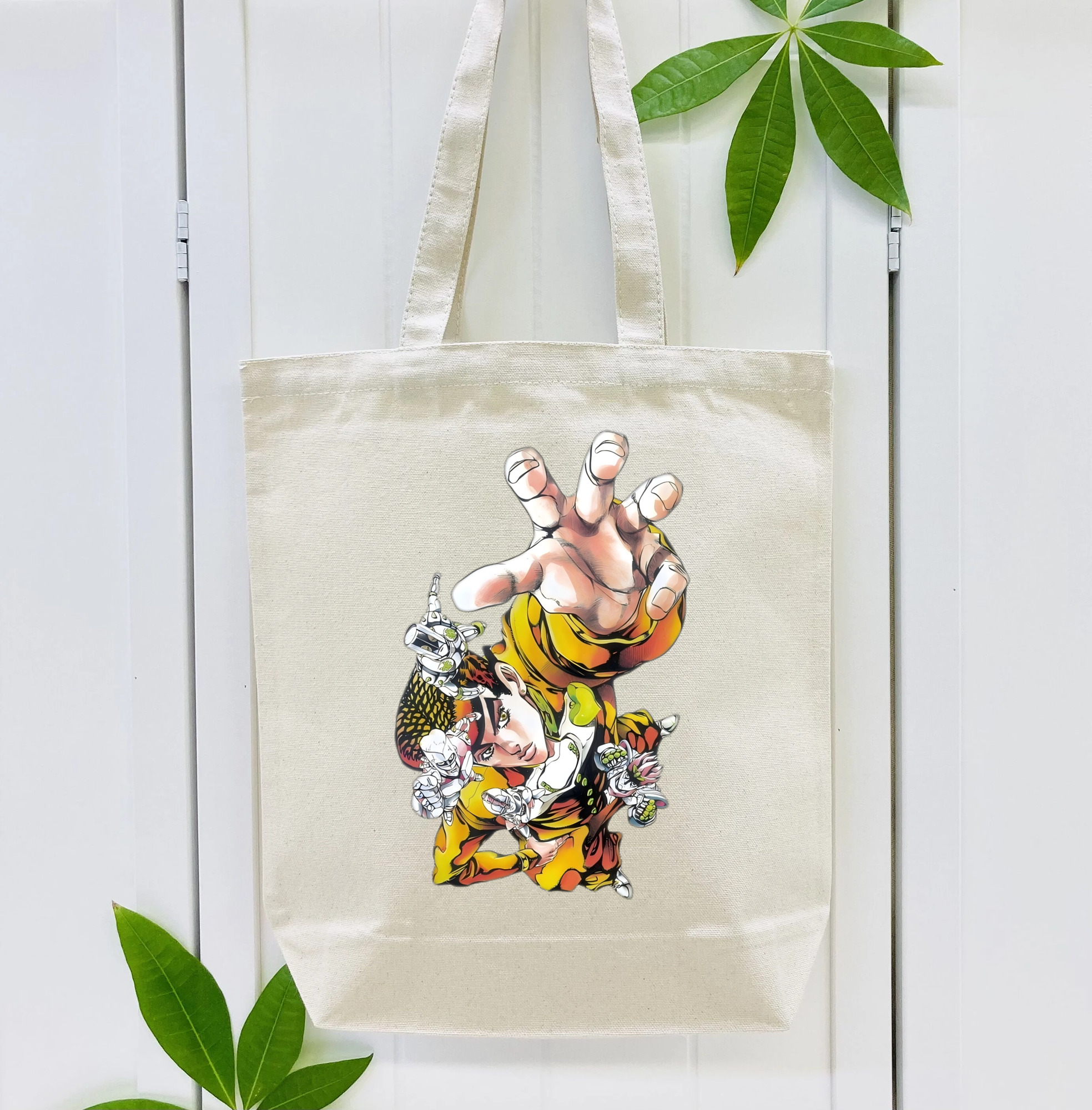 ジョジョの奇妙な冒険 ひがしかた じょうすけ JoJo's Bizarre Adventure Higashikata Josuke 縦型キャンバス生地手提げバッグ　トートバッグ