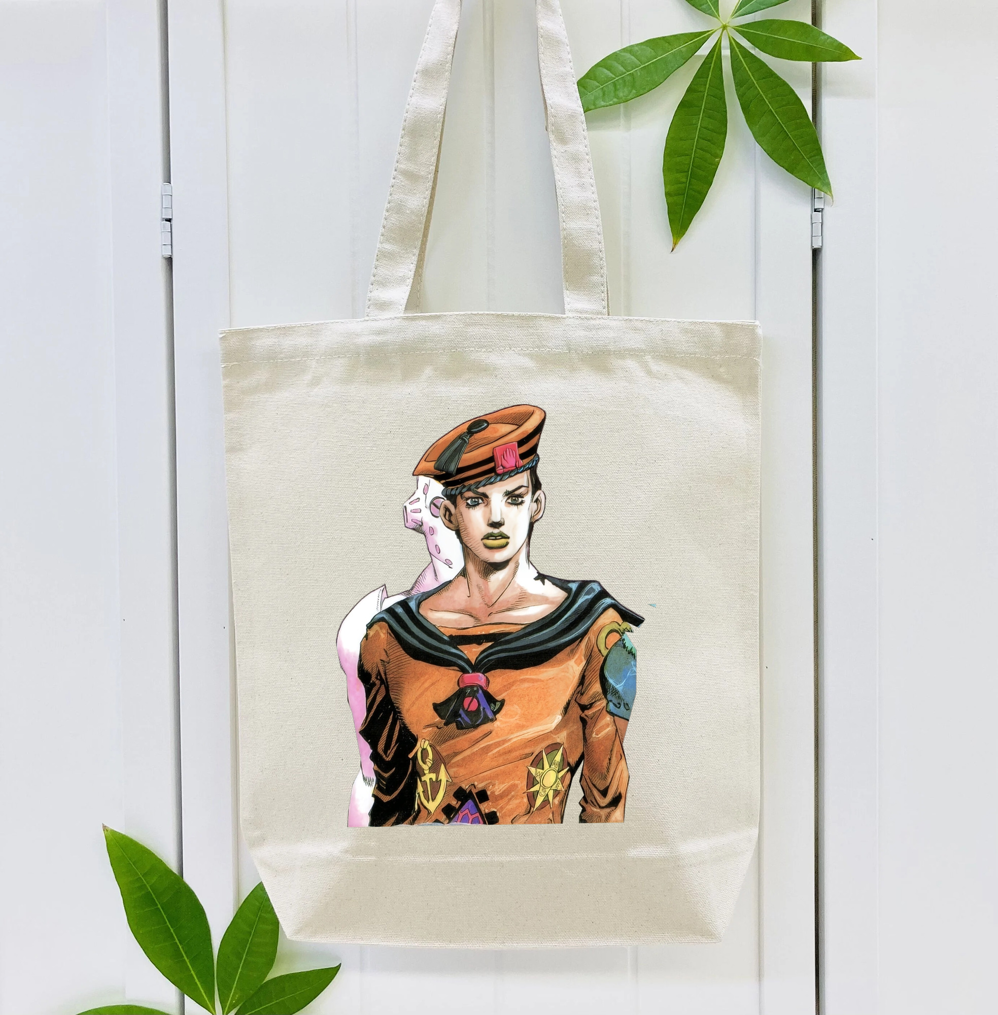 ジョジョの奇妙な冒険 東方定助 JoJo's Bizarre Adventure Higashikata Josuke 縦型キャンバス生地手提げバッグ　トートバッグ