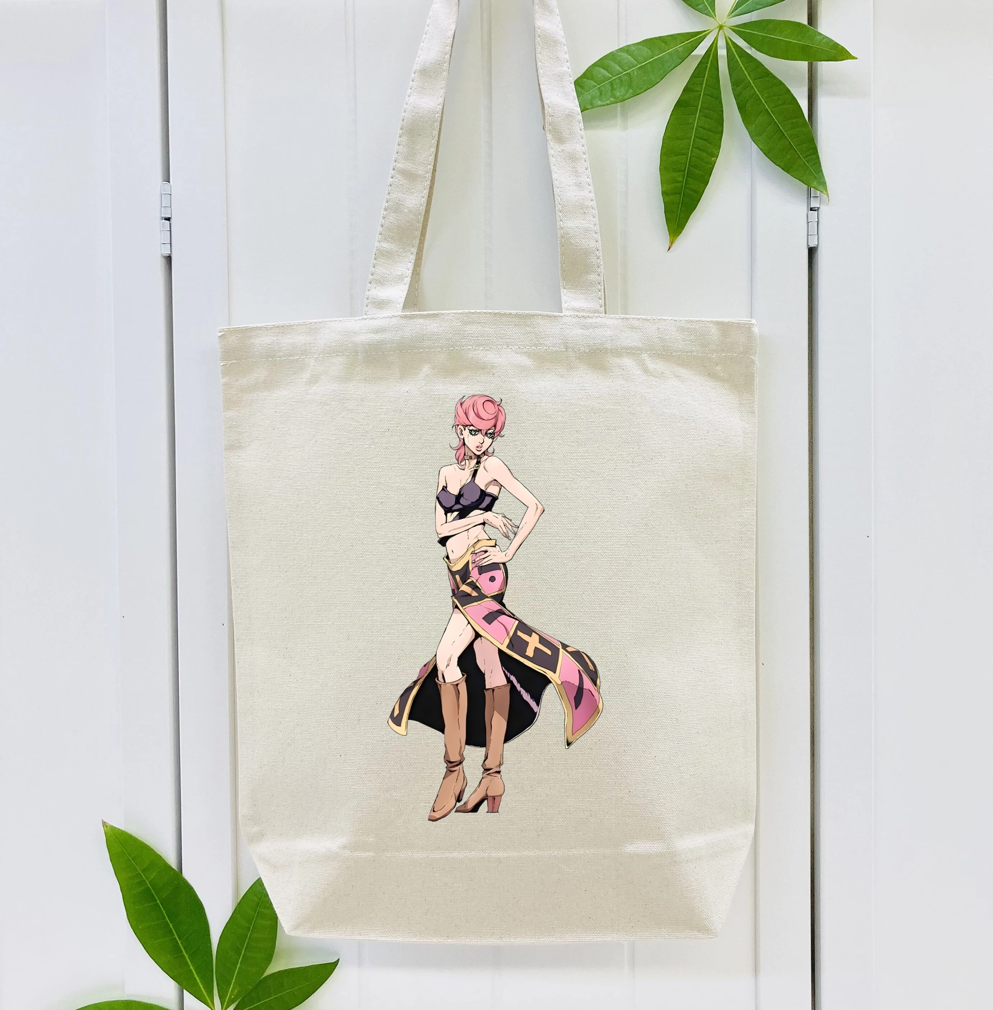 ジョジョの奇妙な冒険 トリッシュ?ウナ JoJo's Bizarre Adventure Trish Una 縦型キャンバス生地手提げバッグ　トートバッグ