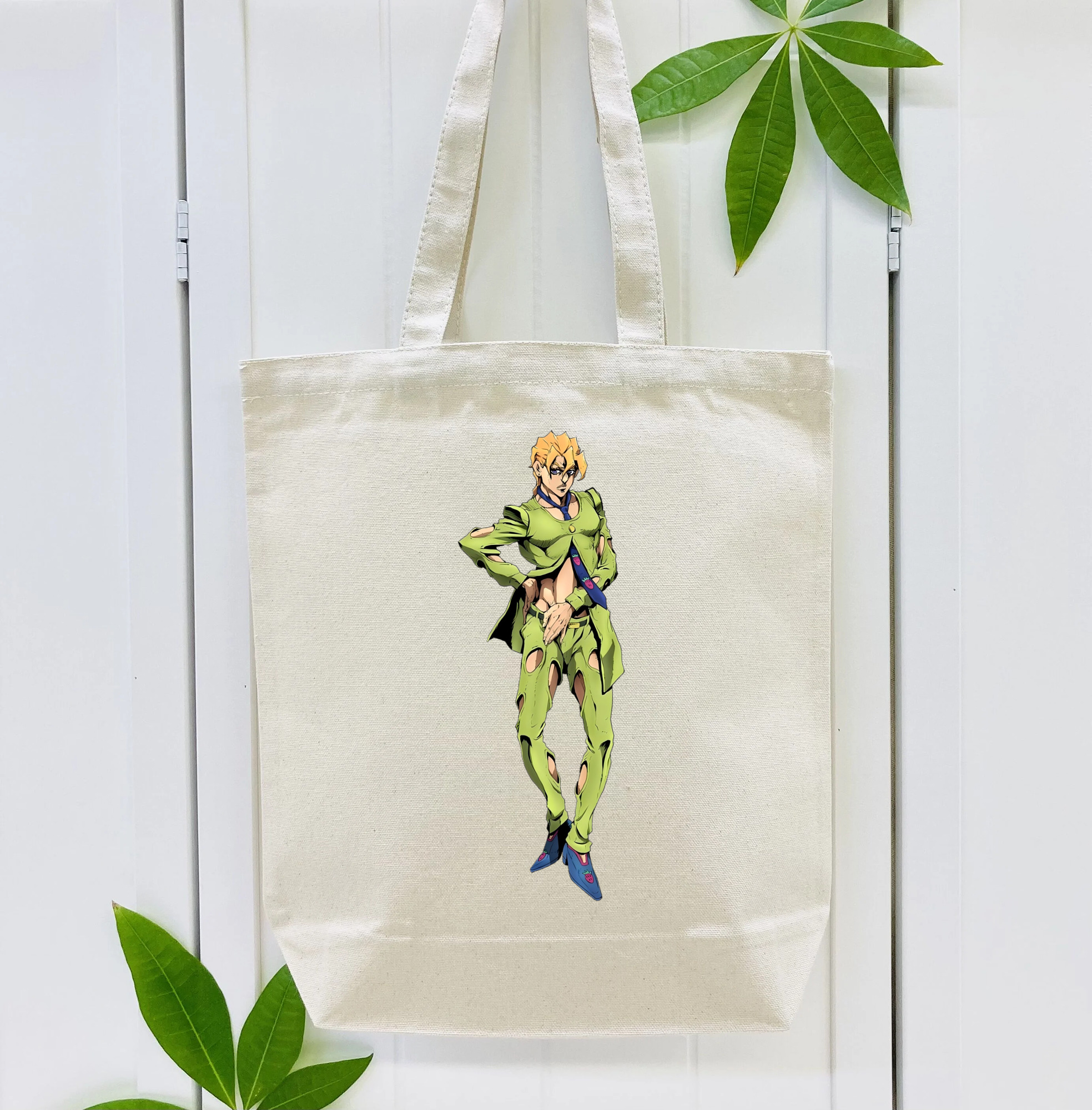 ジョジョの奇妙な冒険 パンナコッタ?フー JoJo's Bizarre Adventure Pannacotta Fugo 縦型キャンバス生地手提げバッグ　トートバッグ