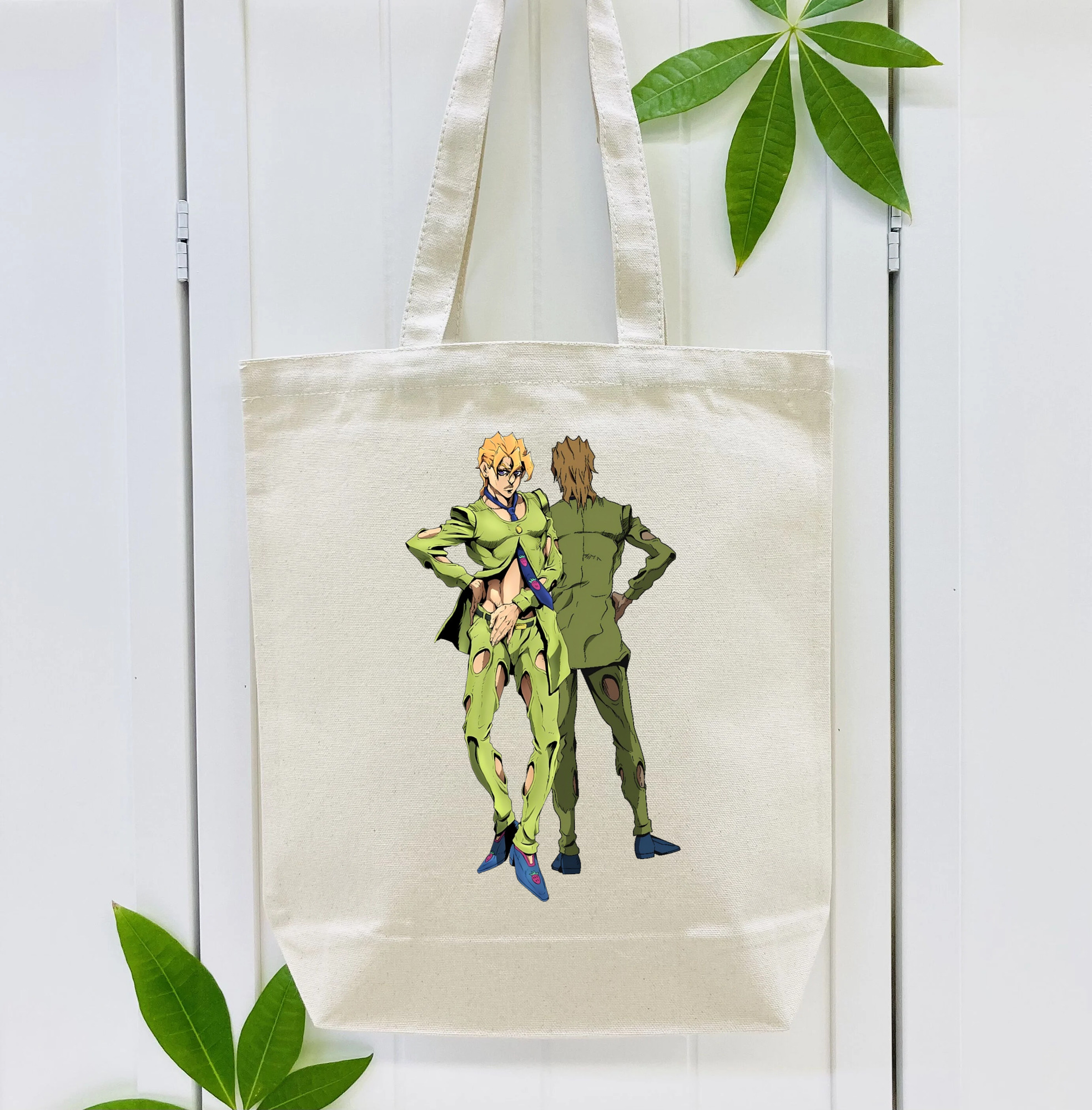 ジョジョの奇妙な冒険 パンナコッタ?フー JoJo's Bizarre Adventure Pannacotta Fugo 縦型キャンバス生地手提げバッグ　トートバッグ