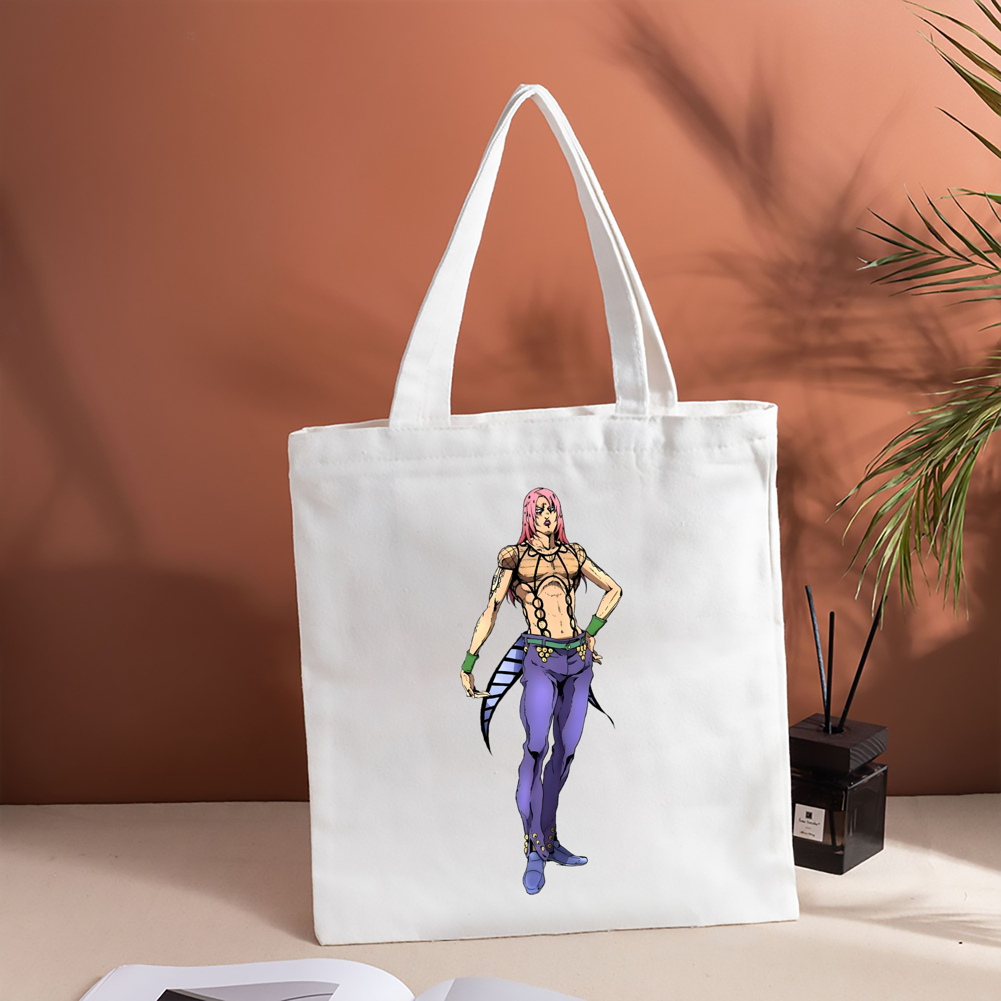 ジョジョの奇妙な冒険 ビネガー?ドッピオ JoJo's Bizarre Adventure Vinegar Doppio 縦型キャンバス生地手提げバッグ　トートバッグ
